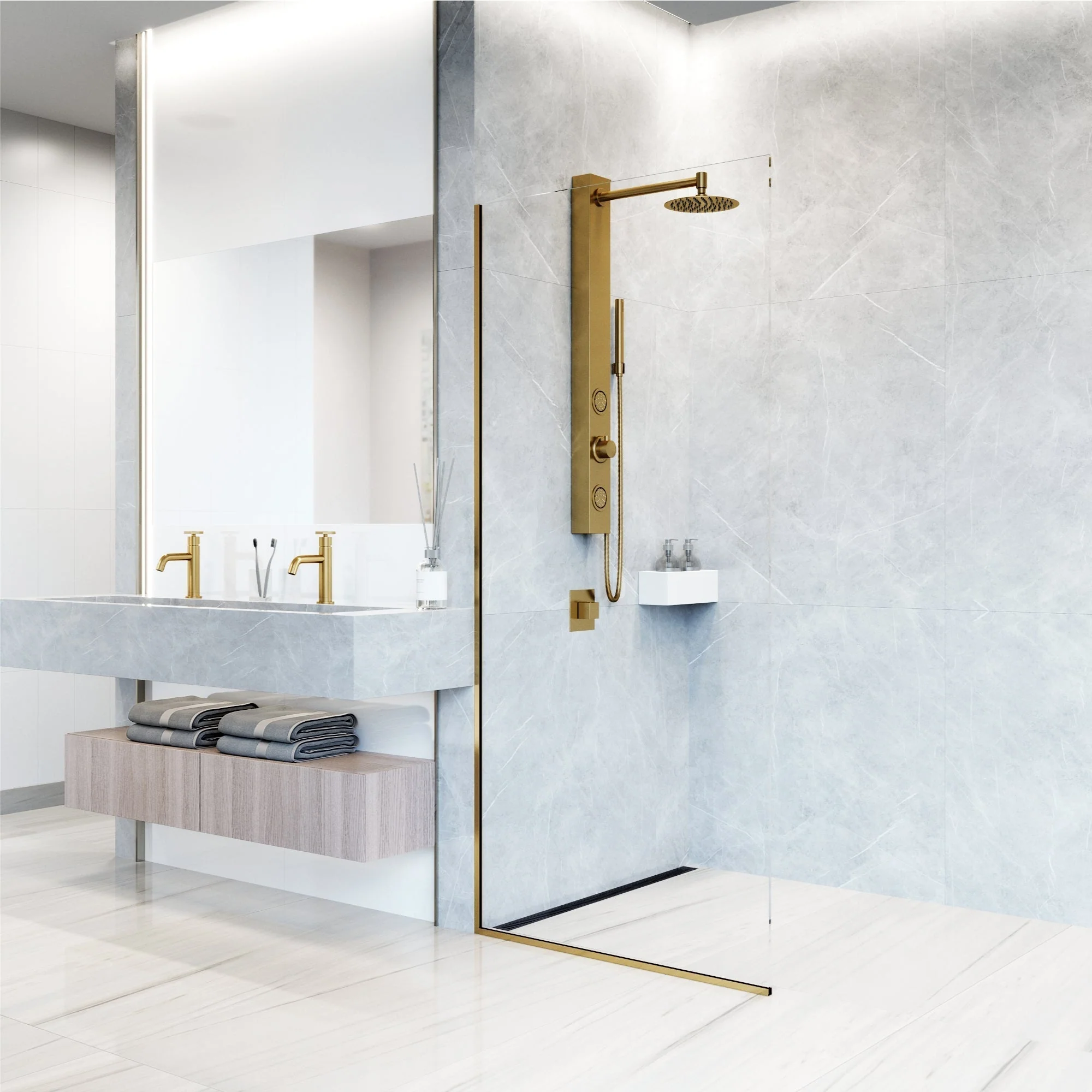 Meridian Retrofit 2-Jet Shower Panel System - Image 25