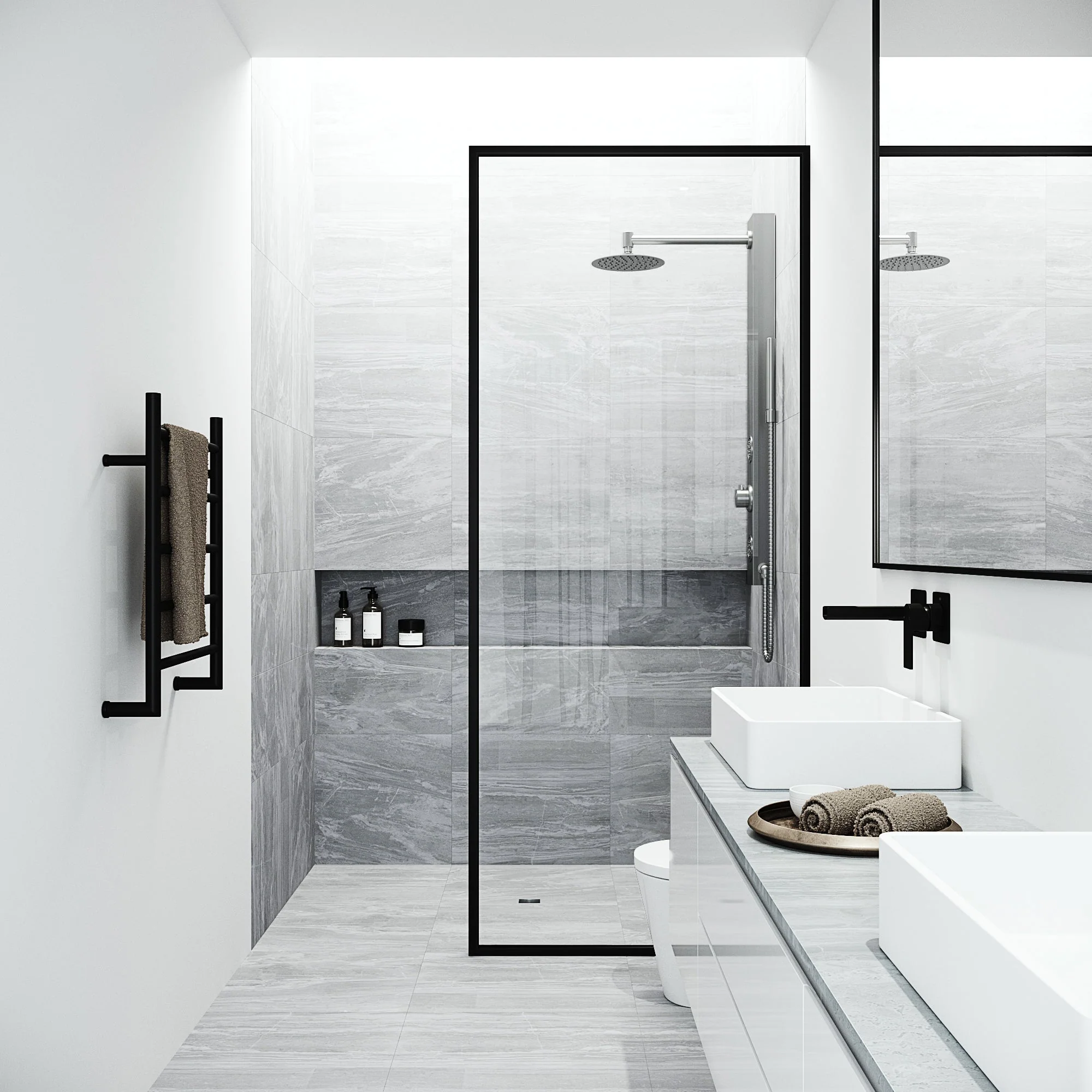 Meridian Retrofit 2-Jet Shower Panel System - Image 29