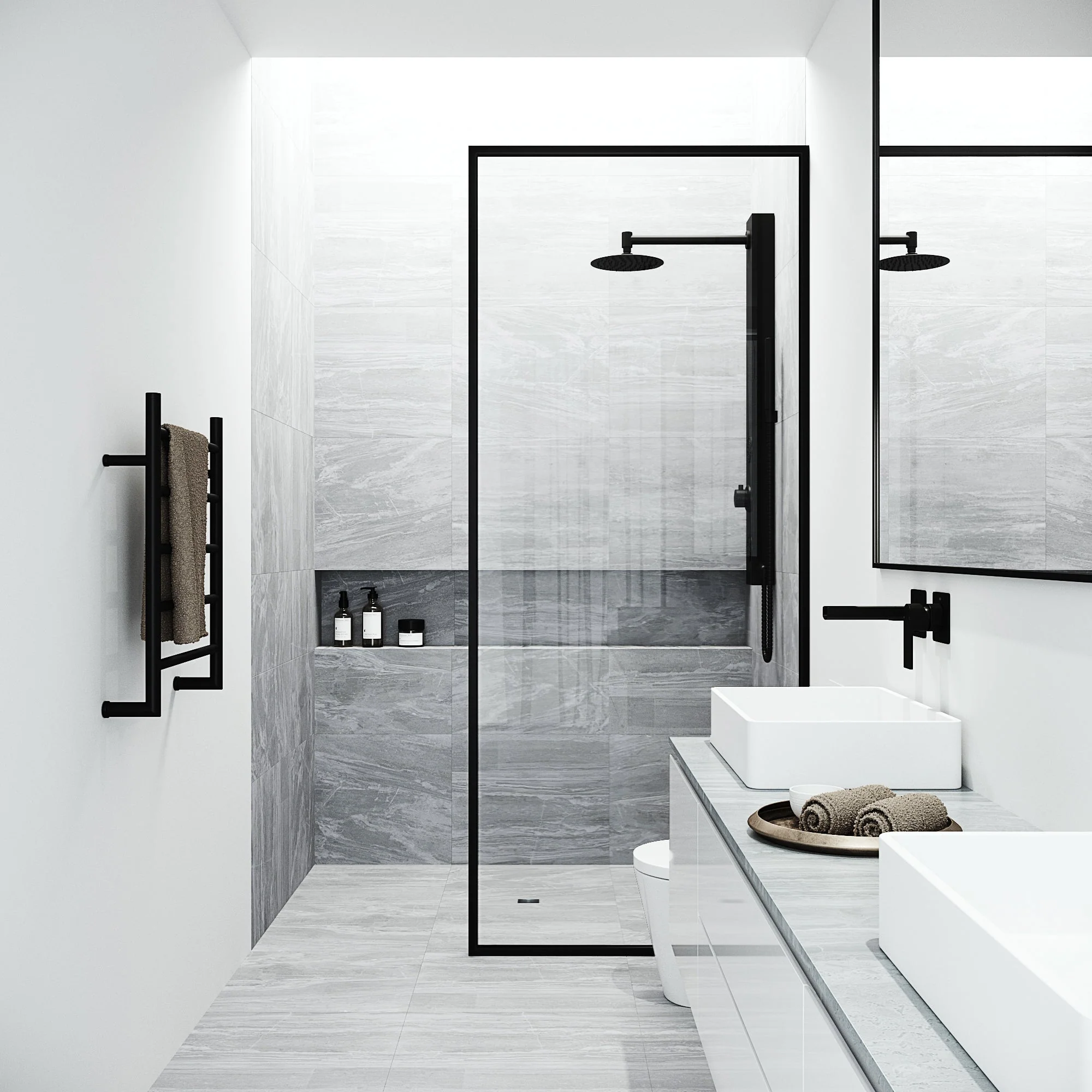 Meridian Retrofit 2-Jet Shower Panel System - Image 4