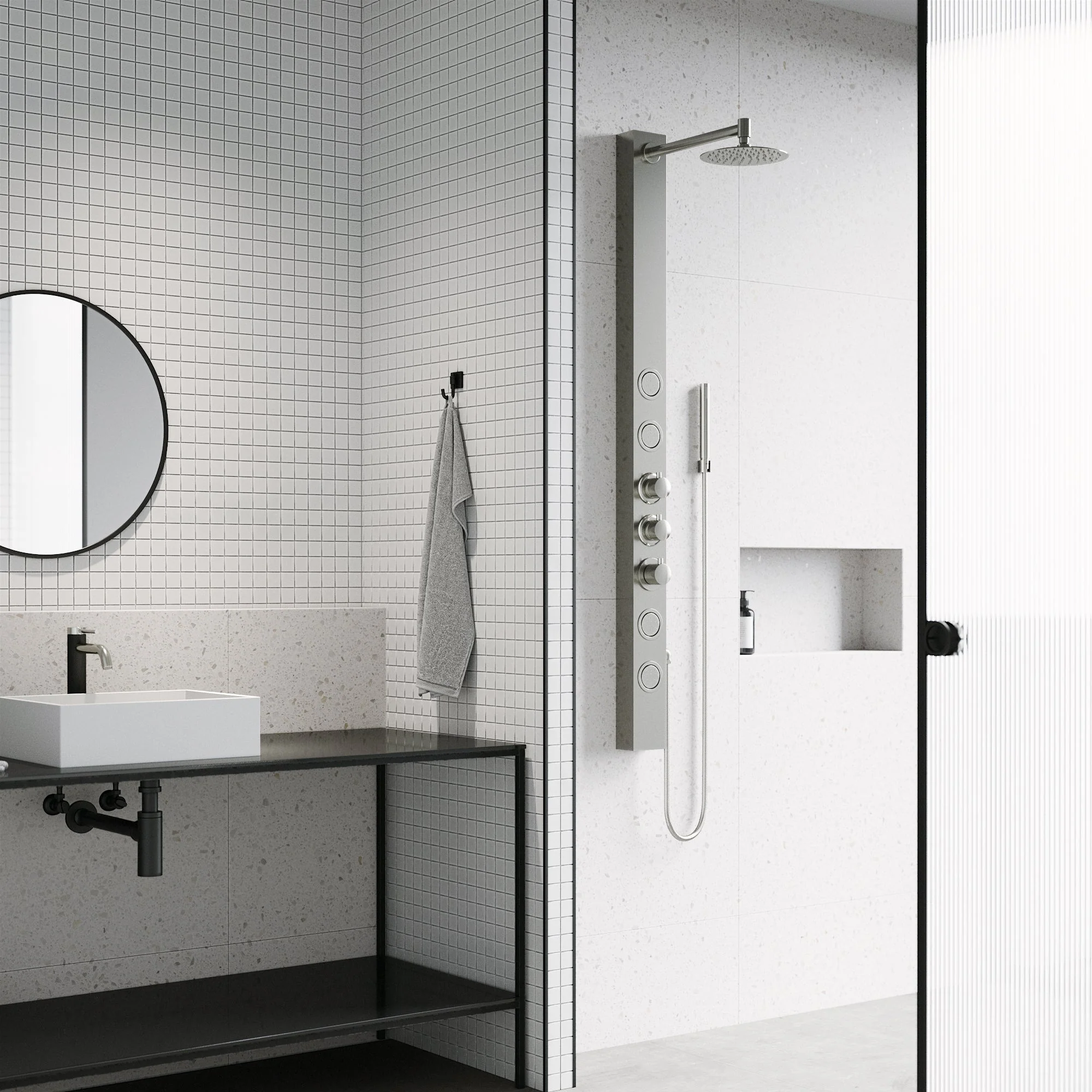Elan Sutton 4-Jet Shower Panel System - Image 17