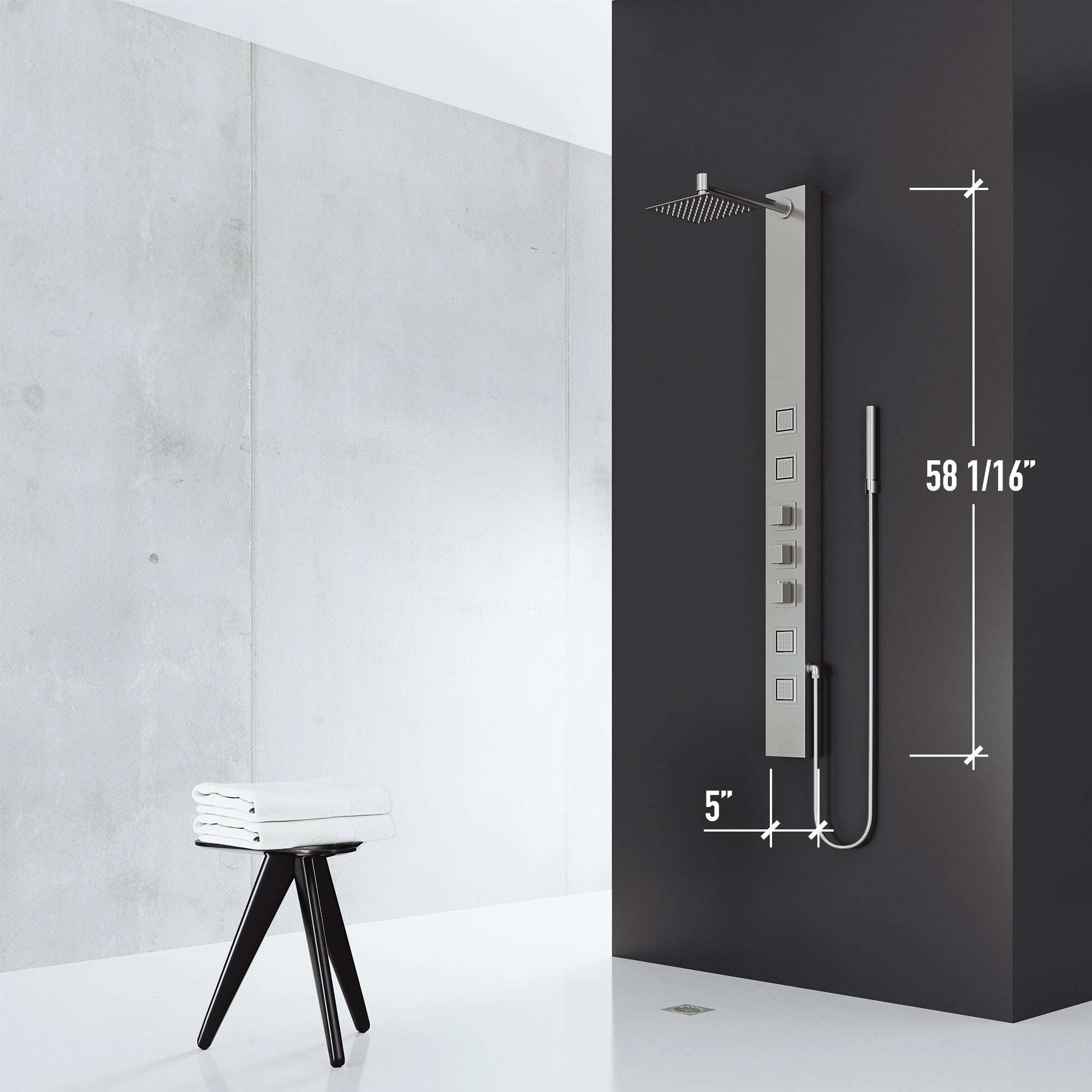 Davidson Sutton 4-Jet Shower Panel System - Image 21