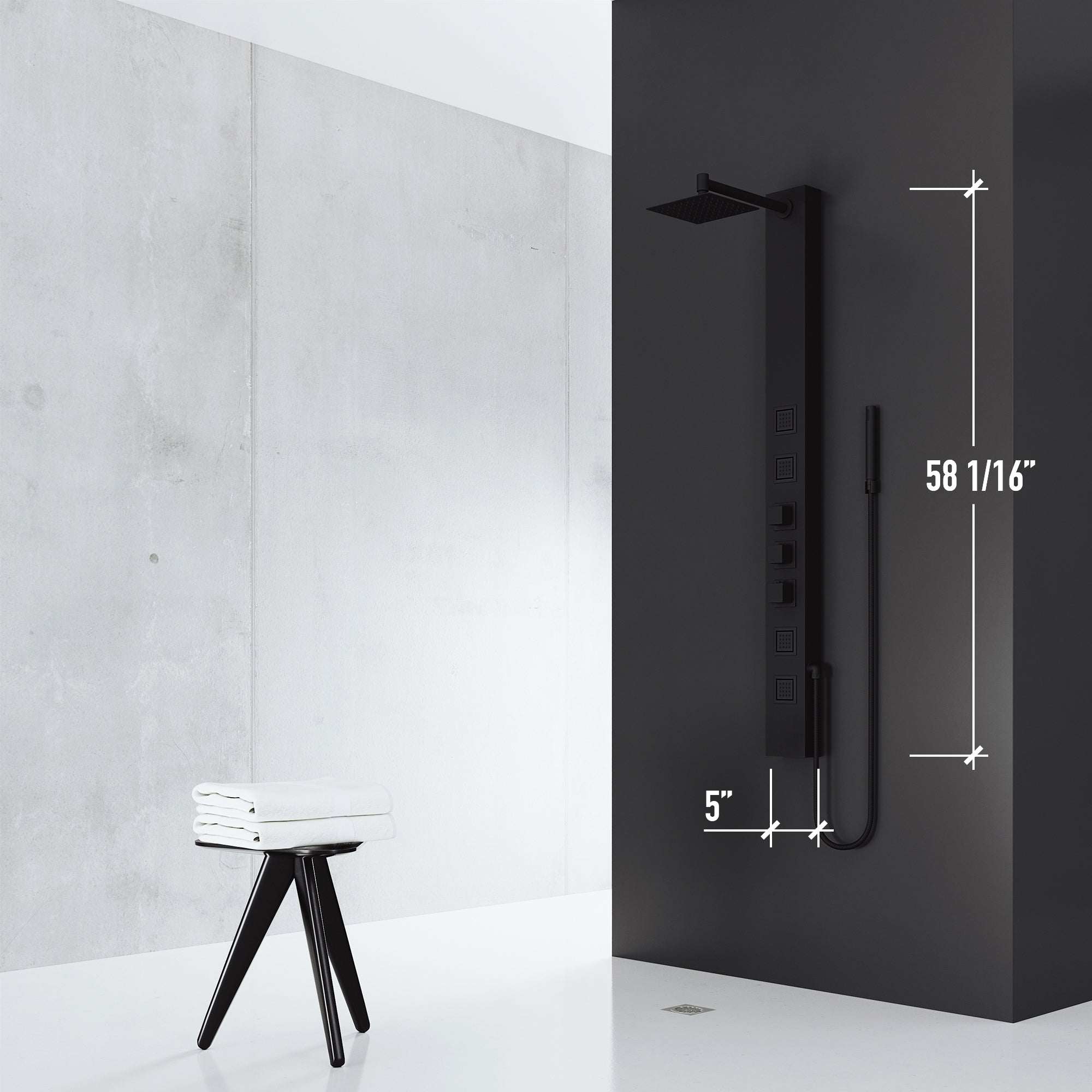Davidson Sutton 4-Jet Shower Panel System - Image 9