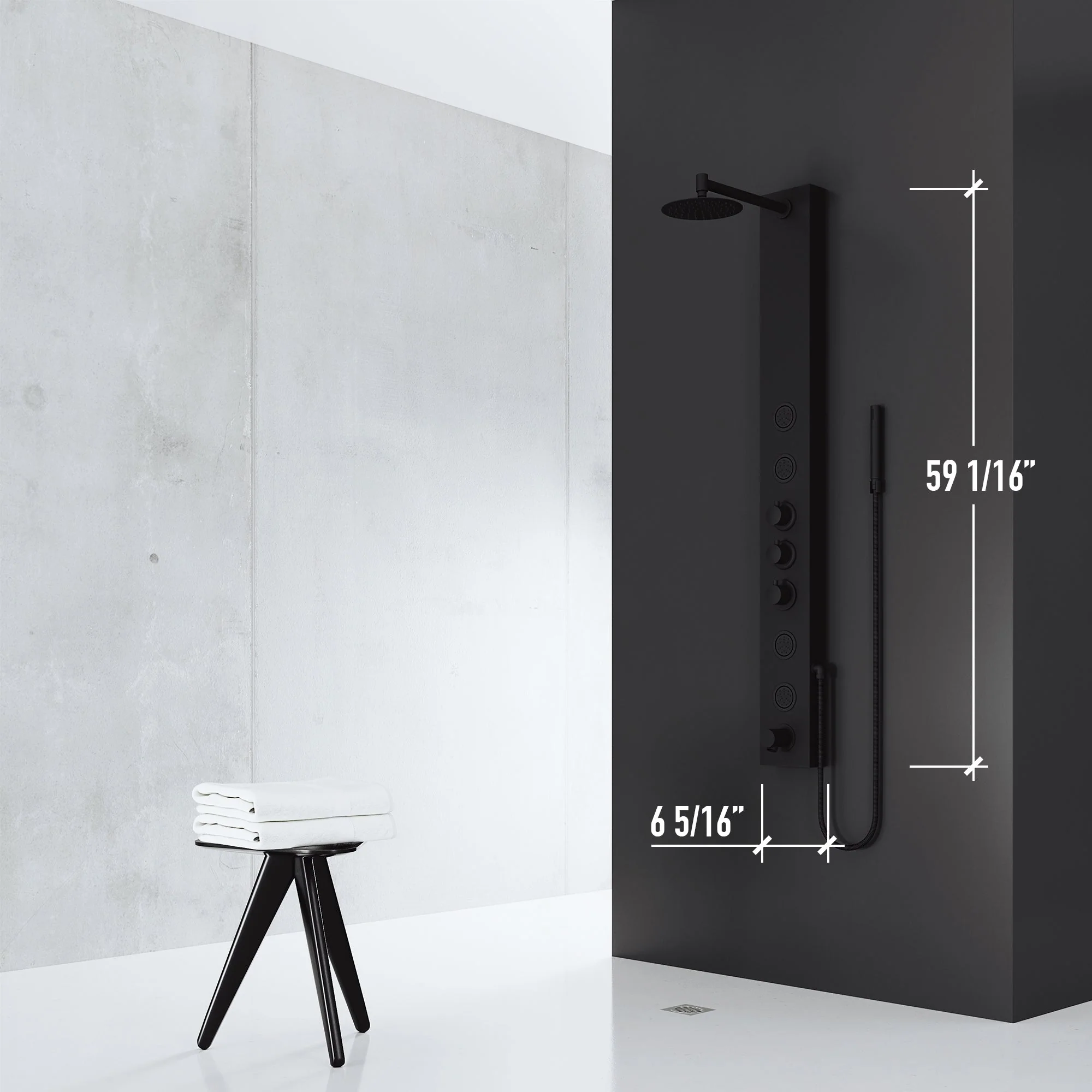 Elan Bowery 4-Jet Shower Panel System - Image 10