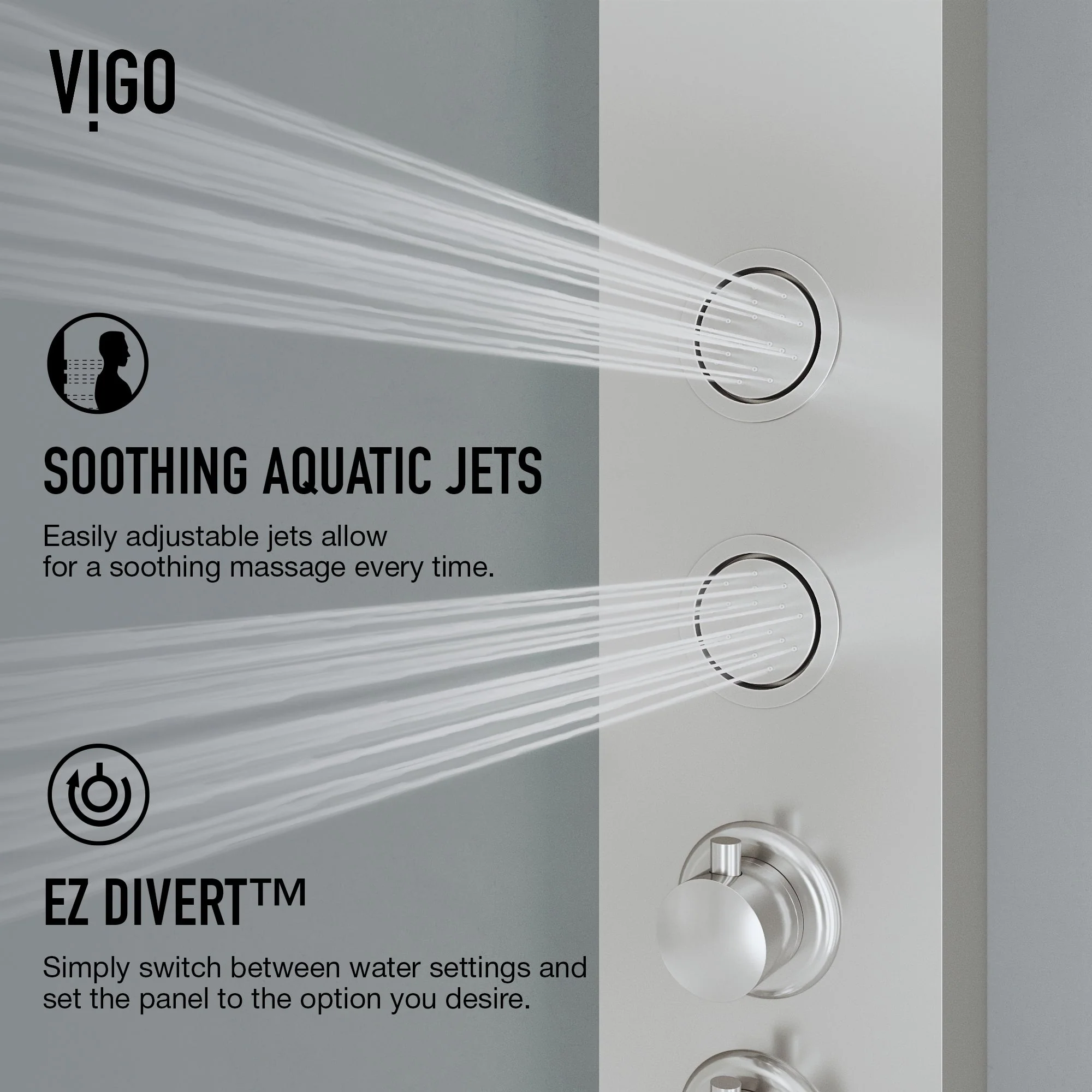 Elan Bowery 4-Jet Shower Panel System - Image 20