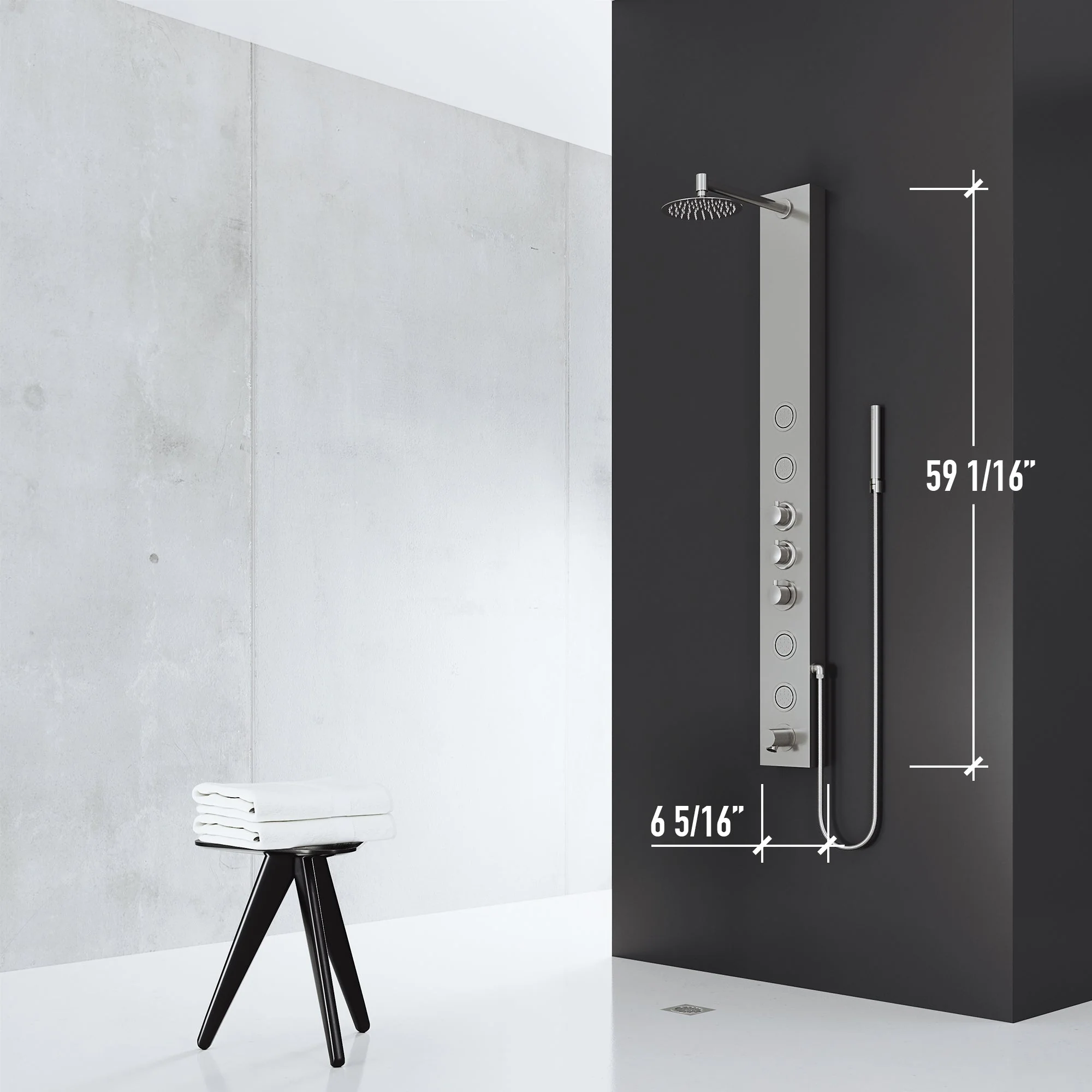 Elan Bowery 4-Jet Shower Panel System - Image 23