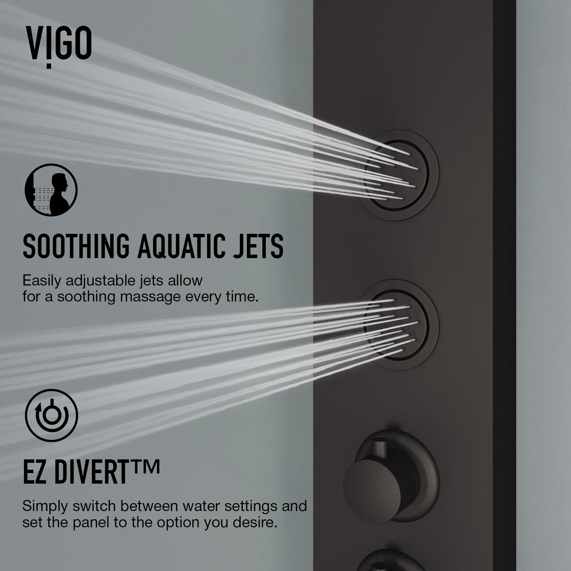 Elan Bowery 4-Jet Shower Panel System - Image 7