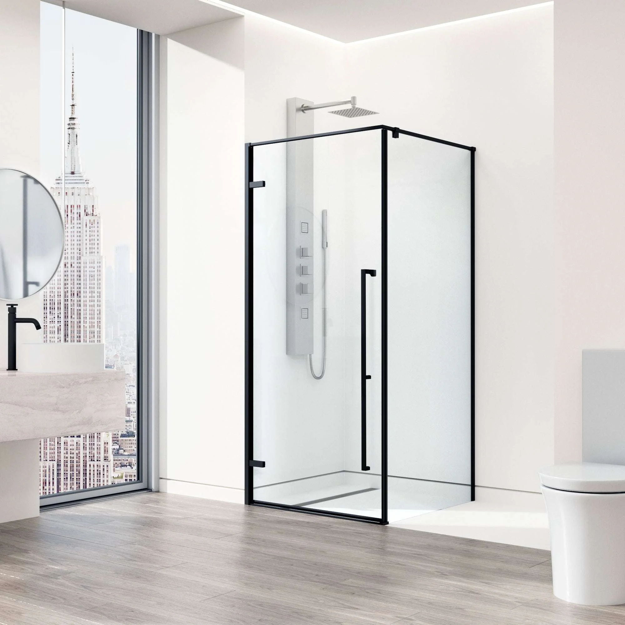 Meridian Framed Square Shower Enclosure - Image 9
