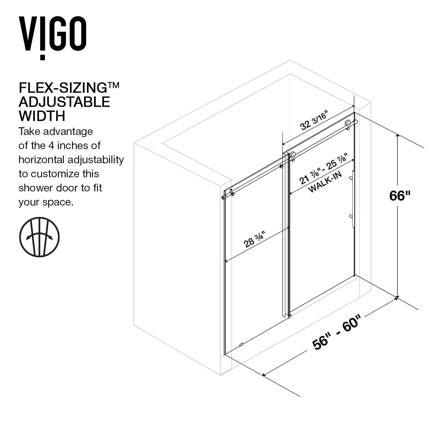 Elan E-Class Frameless Sliding Tub Door - Image 14