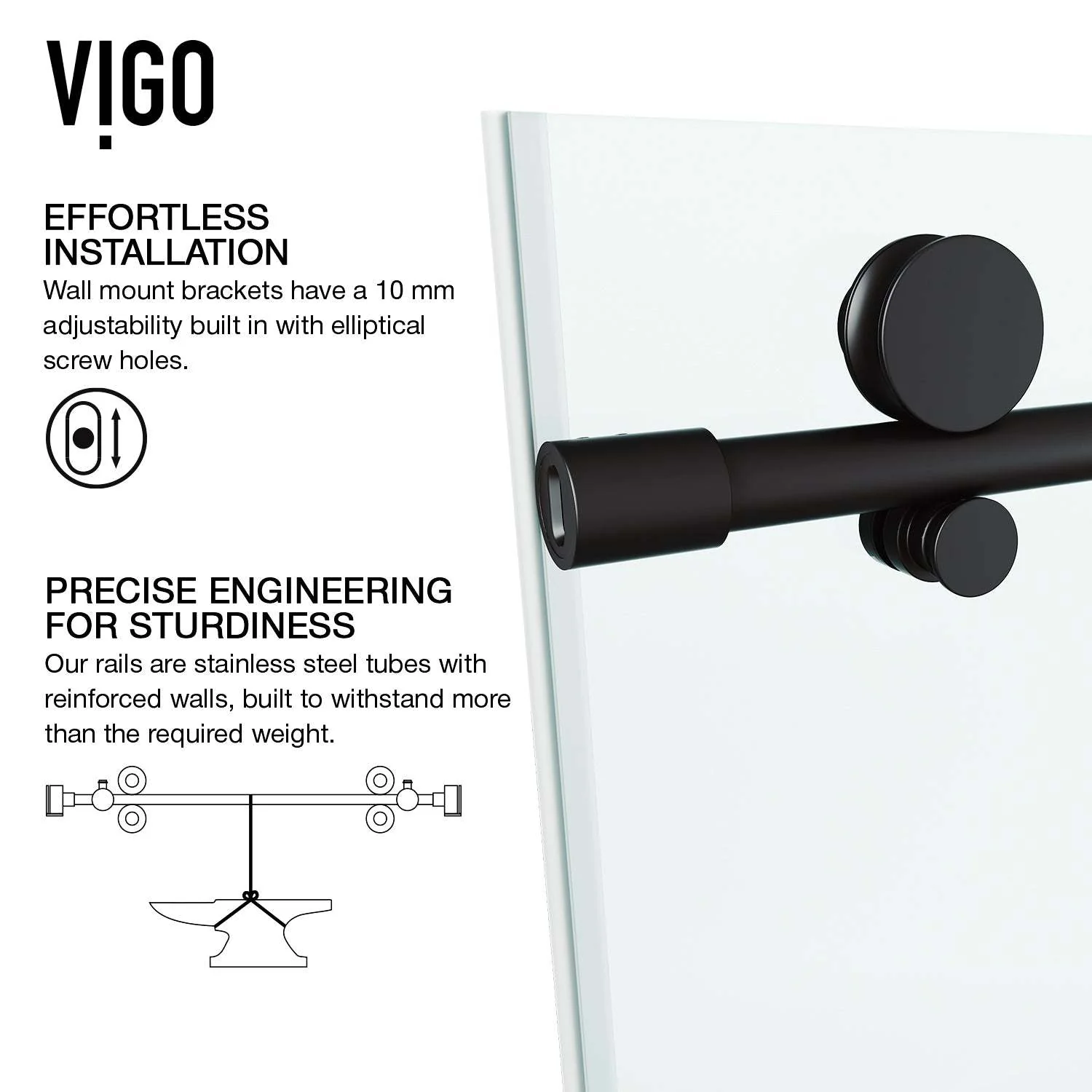 Elan E-Class Frameless Sliding Tub Door - Image 21