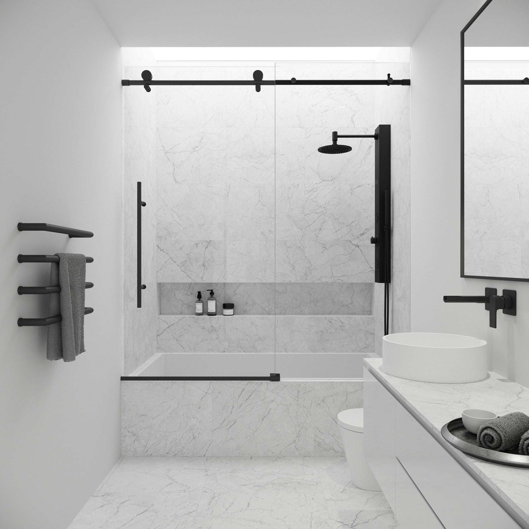 Elan E-Class Frameless Sliding Tub Door - Image 23
