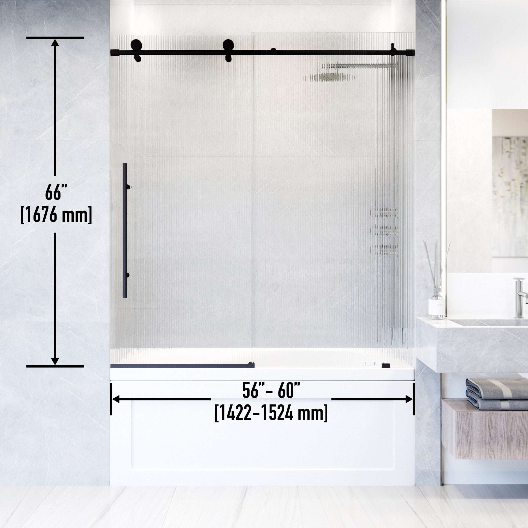 Elan E-Class Frameless Sliding Tub Door - Image 30