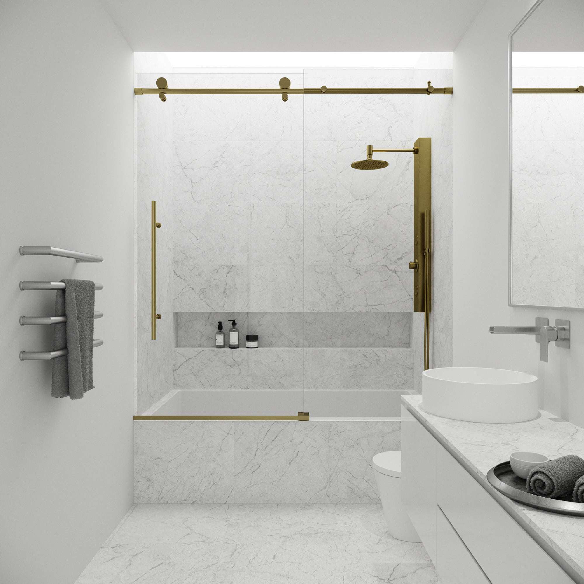 Elan E-Class Frameless Sliding Tub Door - Image 61