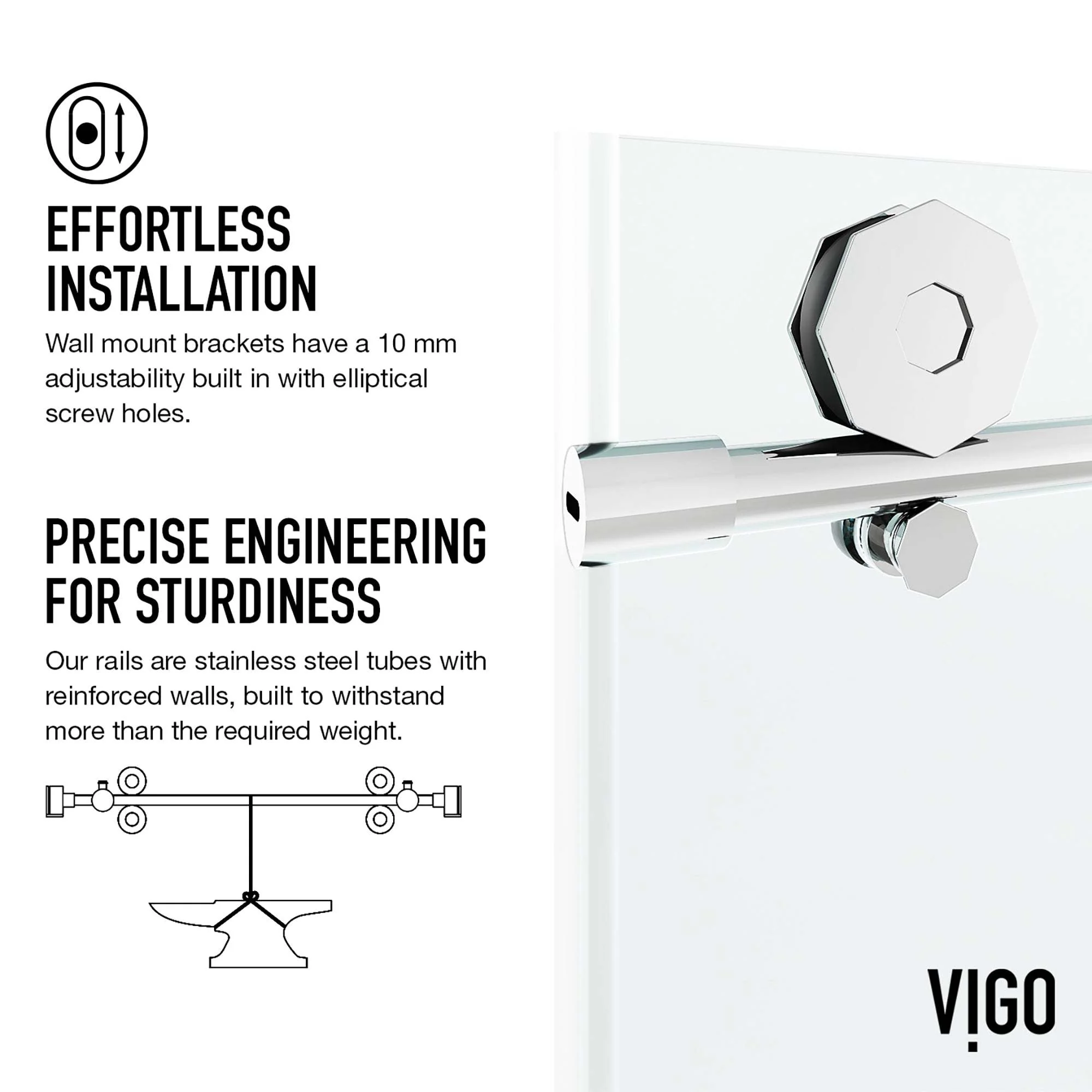 Hart Elan Frameless Sliding Tub Door - Image 10