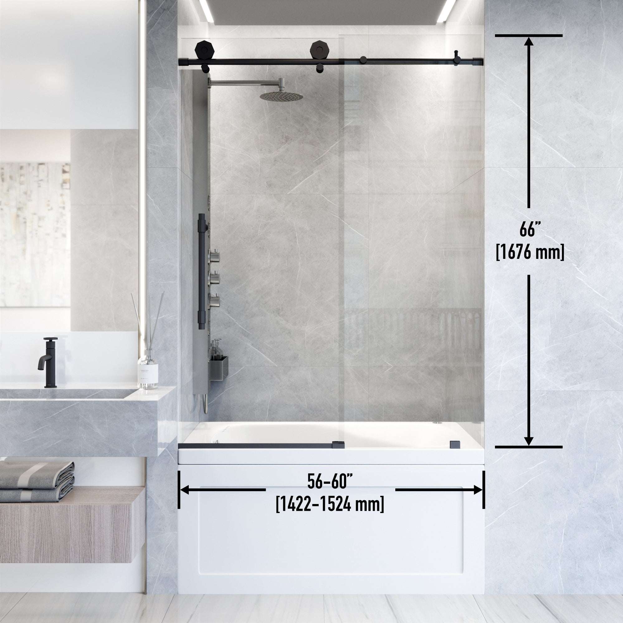Hart Elan Frameless Sliding Tub Door - Image 16