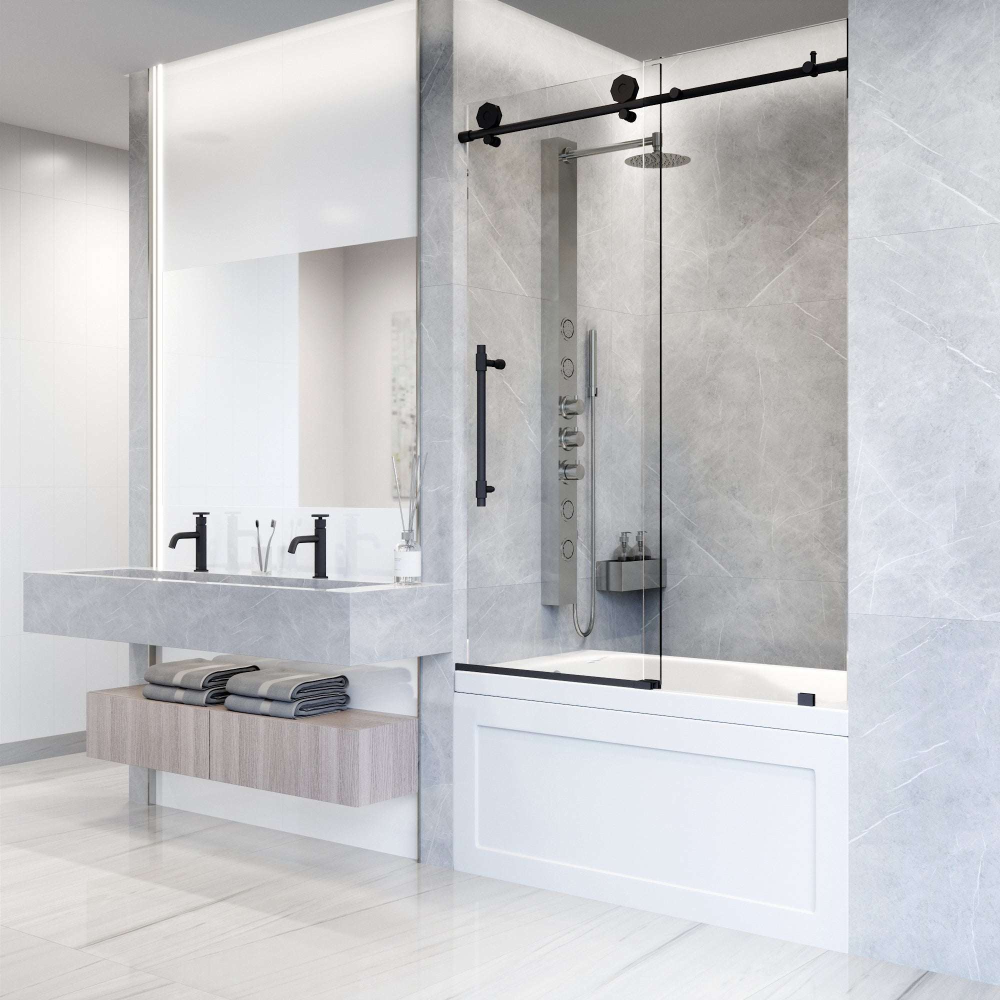 Hart Elan Frameless Sliding Tub Door - Image 17