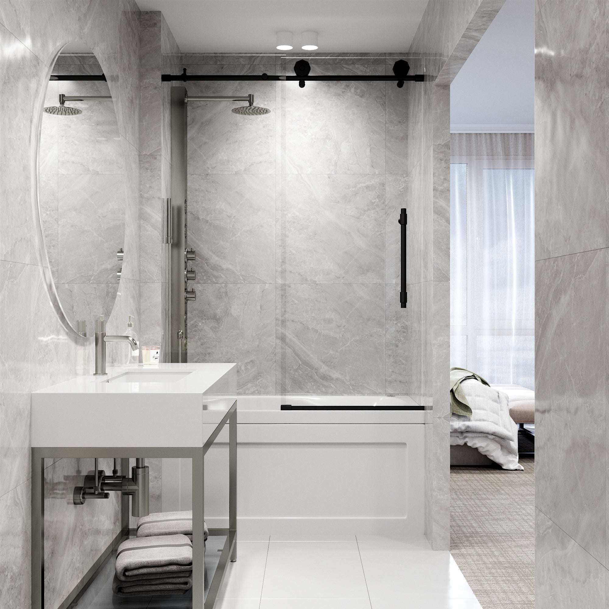 Hart Elan Frameless Sliding Tub Door - Image 19