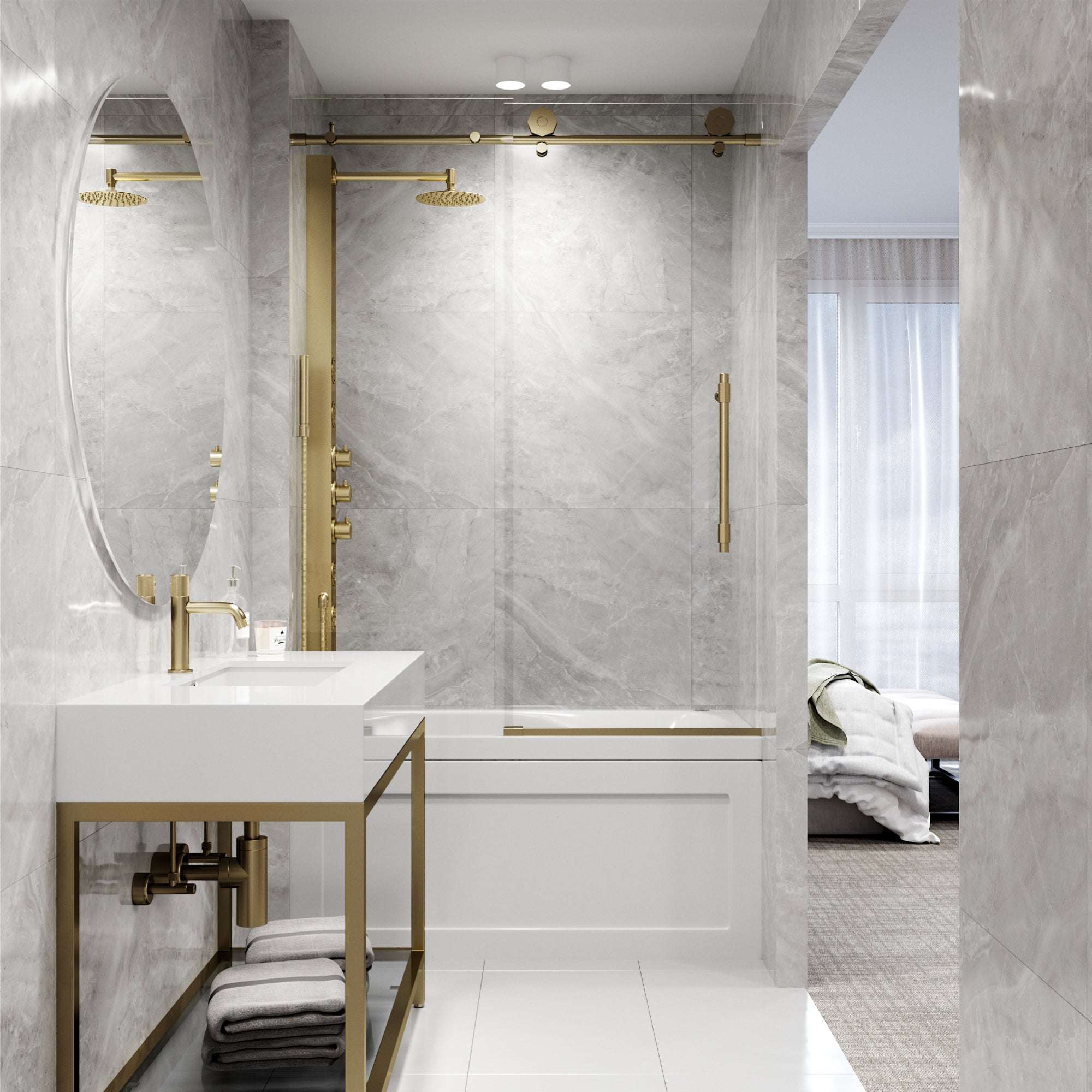 Hart Elan Frameless Sliding Tub Door - Image 31
