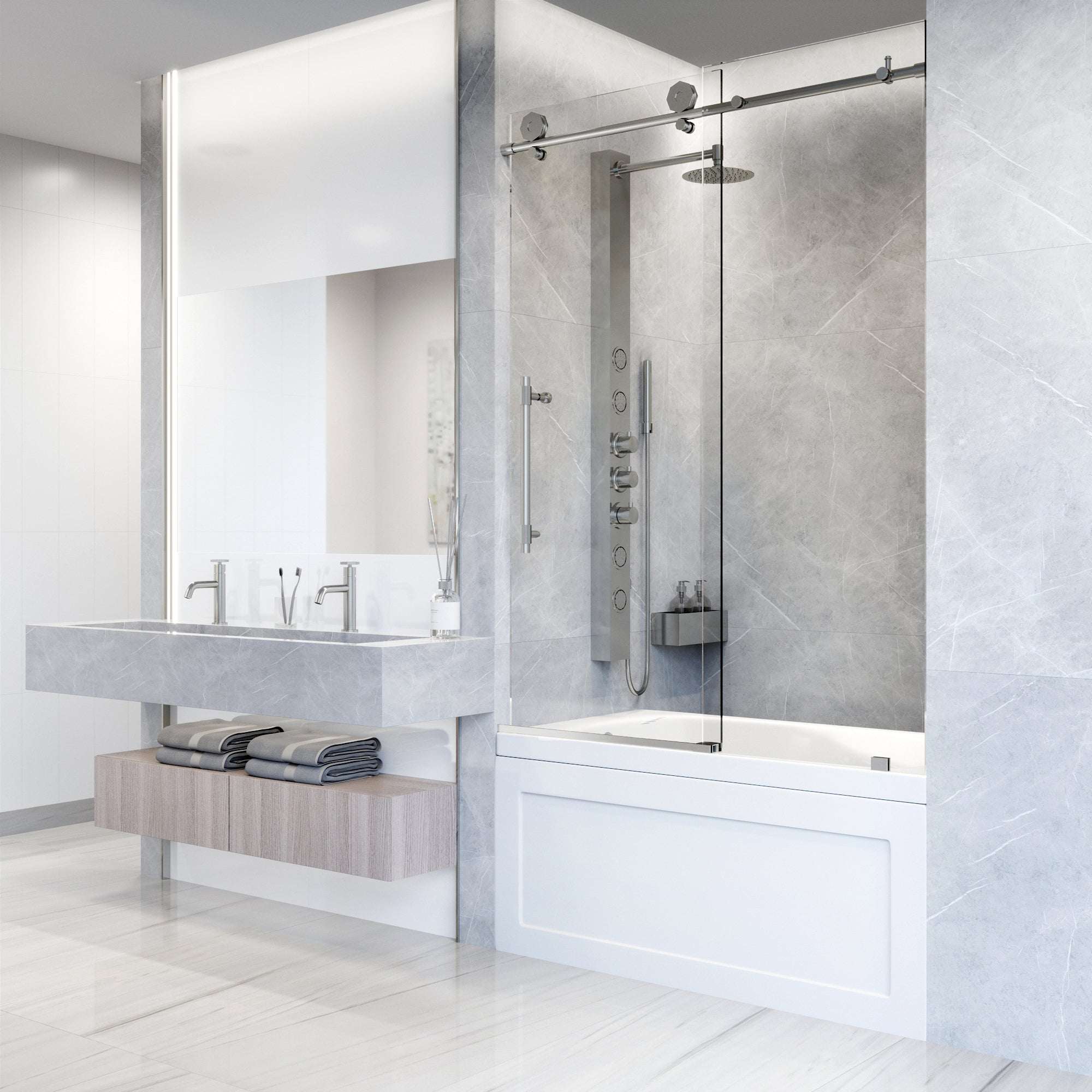 Hart Elan Frameless Sliding Tub Door - Image 40