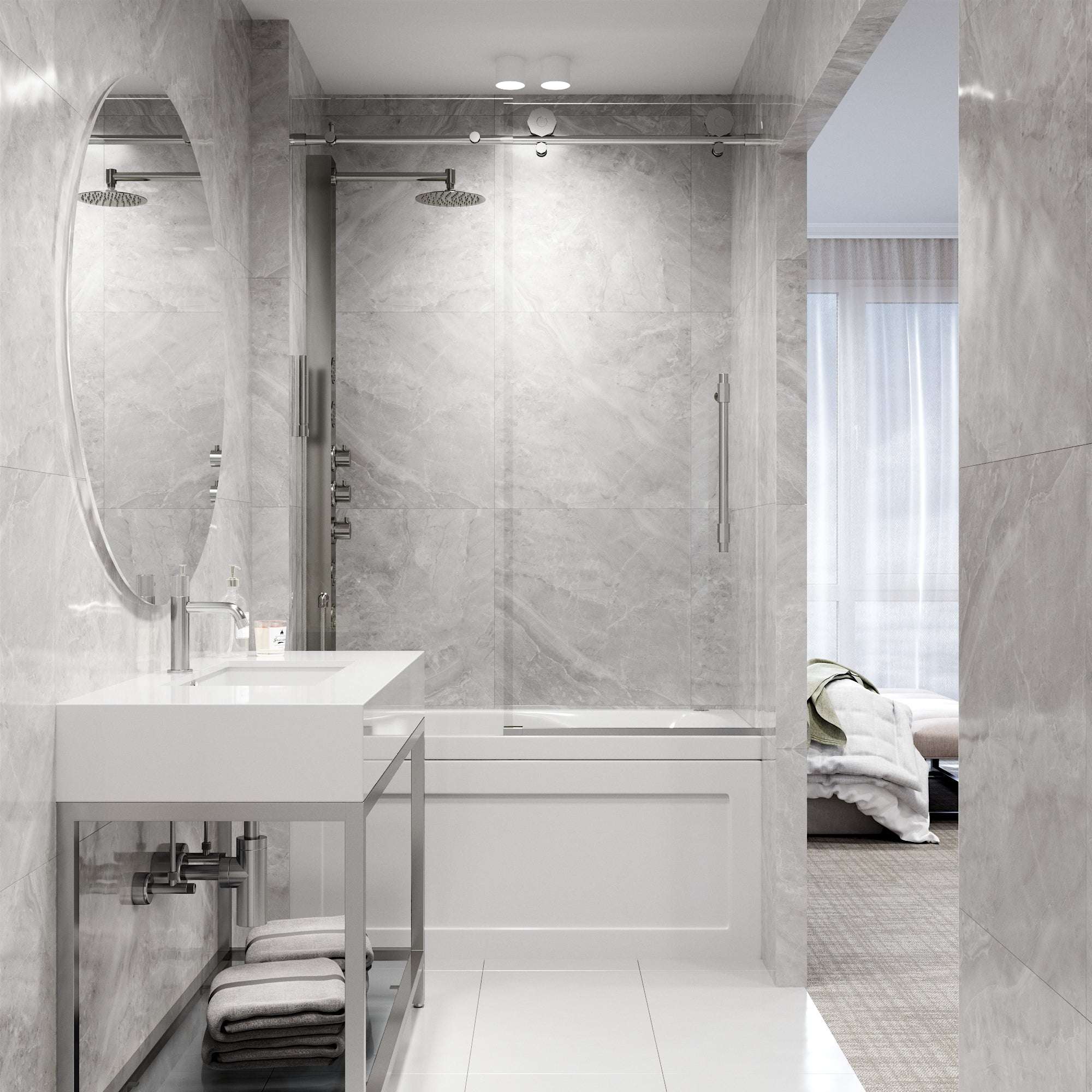 Hart Elan Frameless Sliding Tub Door - Image 42