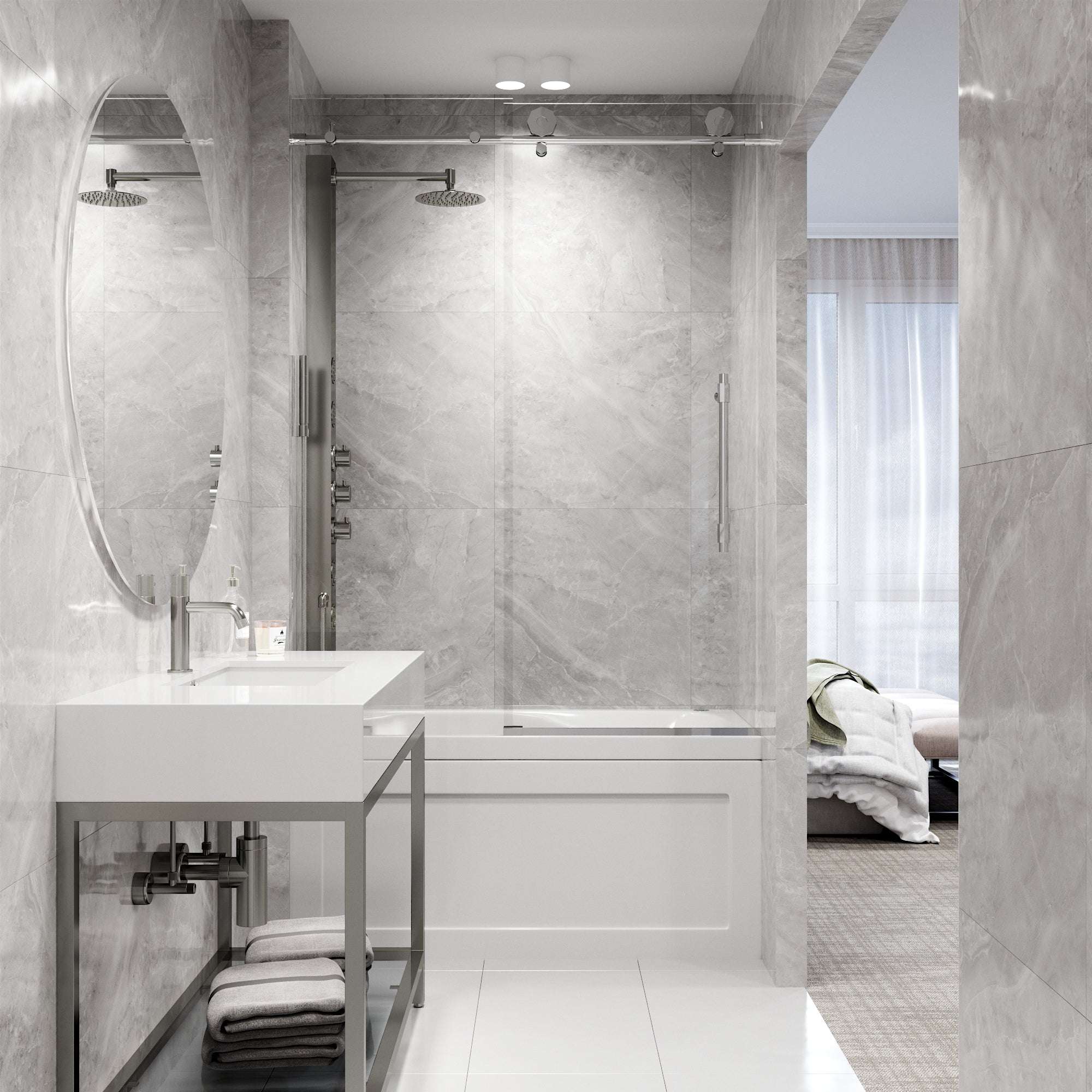 Hart Elan Frameless Sliding Tub Door - Image 7