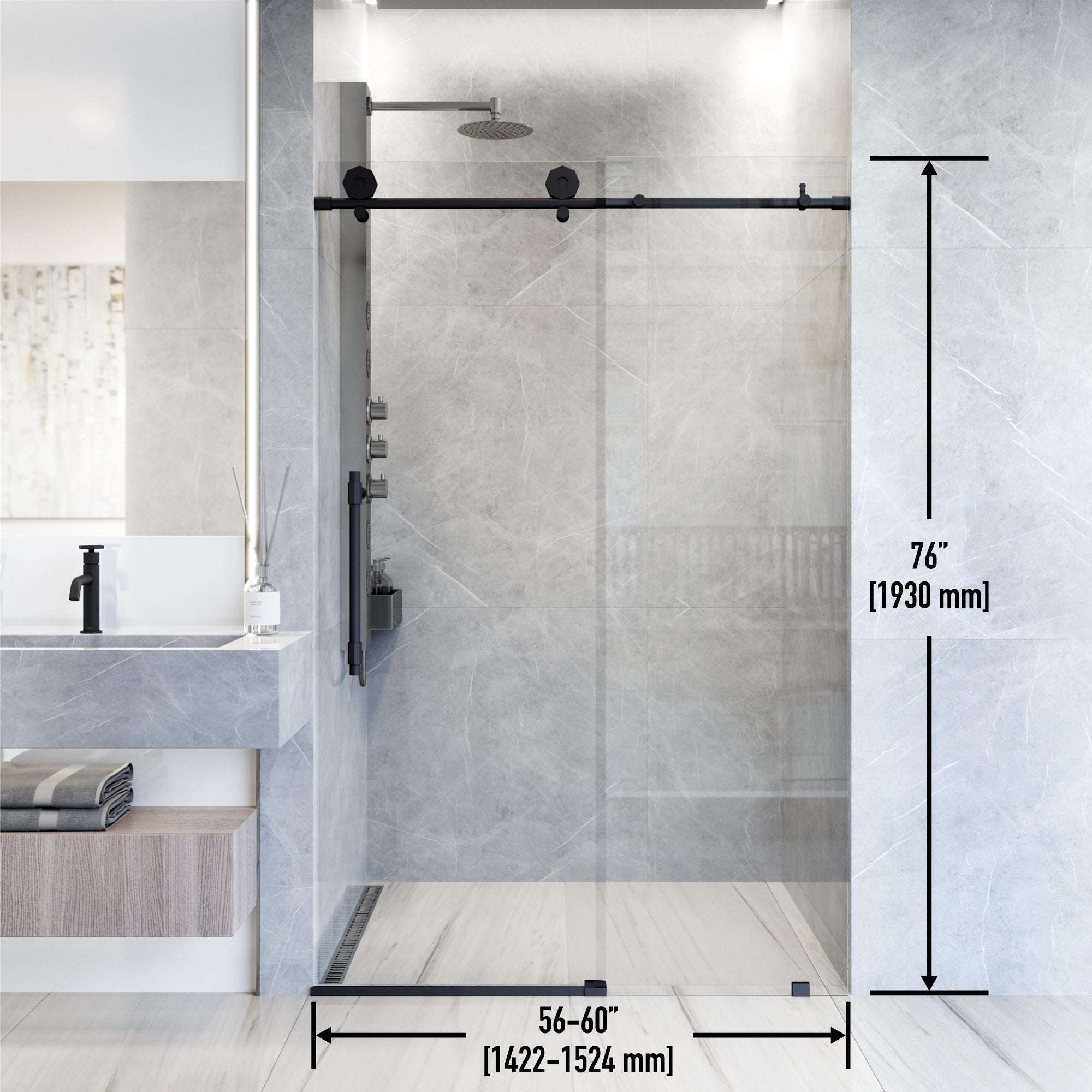 Hart Elan Frameless Sliding Shower Door - Image 12