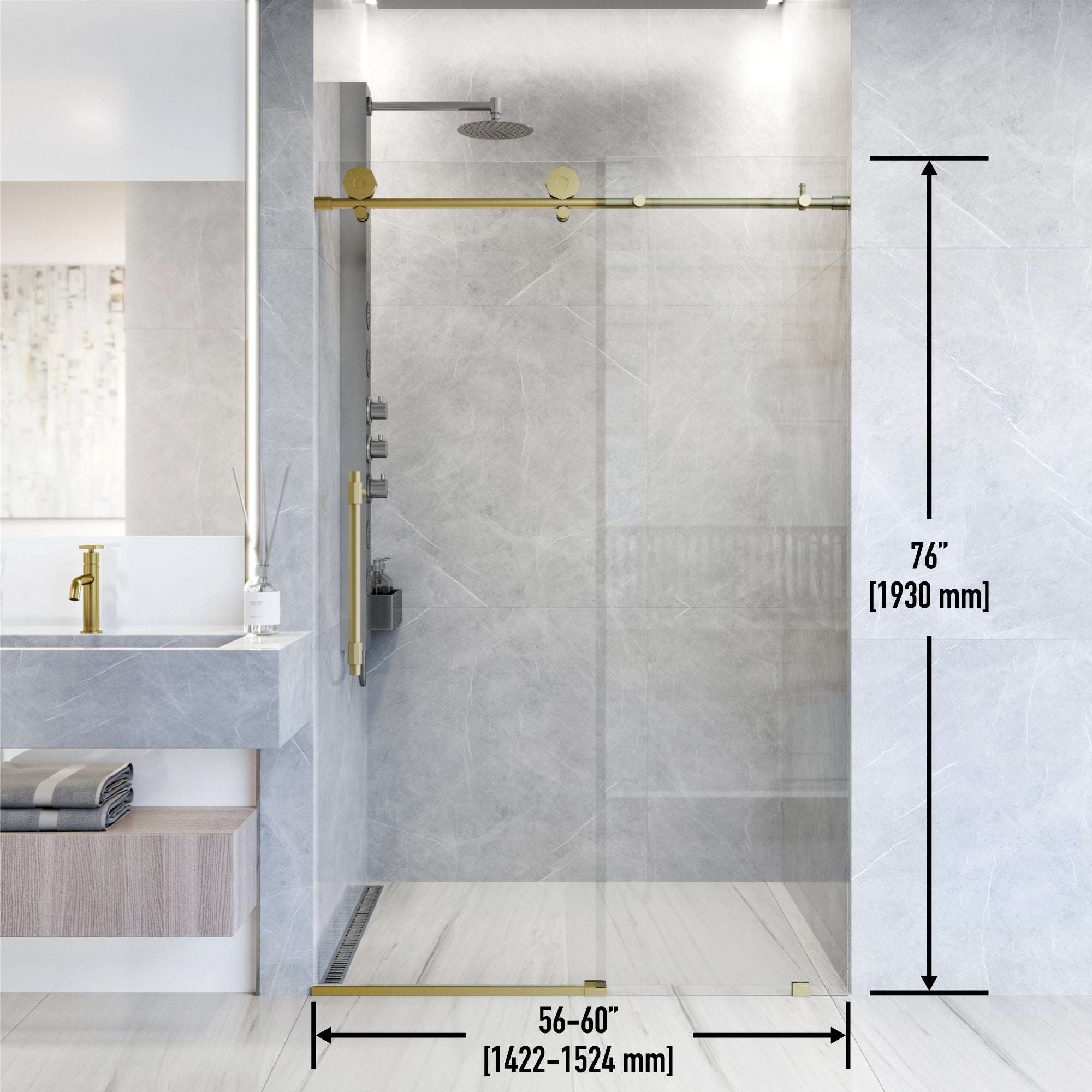 Hart Elan Frameless Sliding Shower Door - Image 23