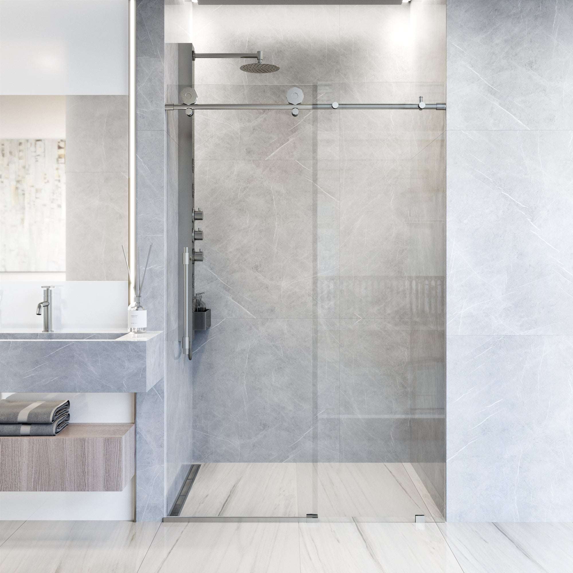 Hart Elan Frameless Sliding Shower Door - Image 24