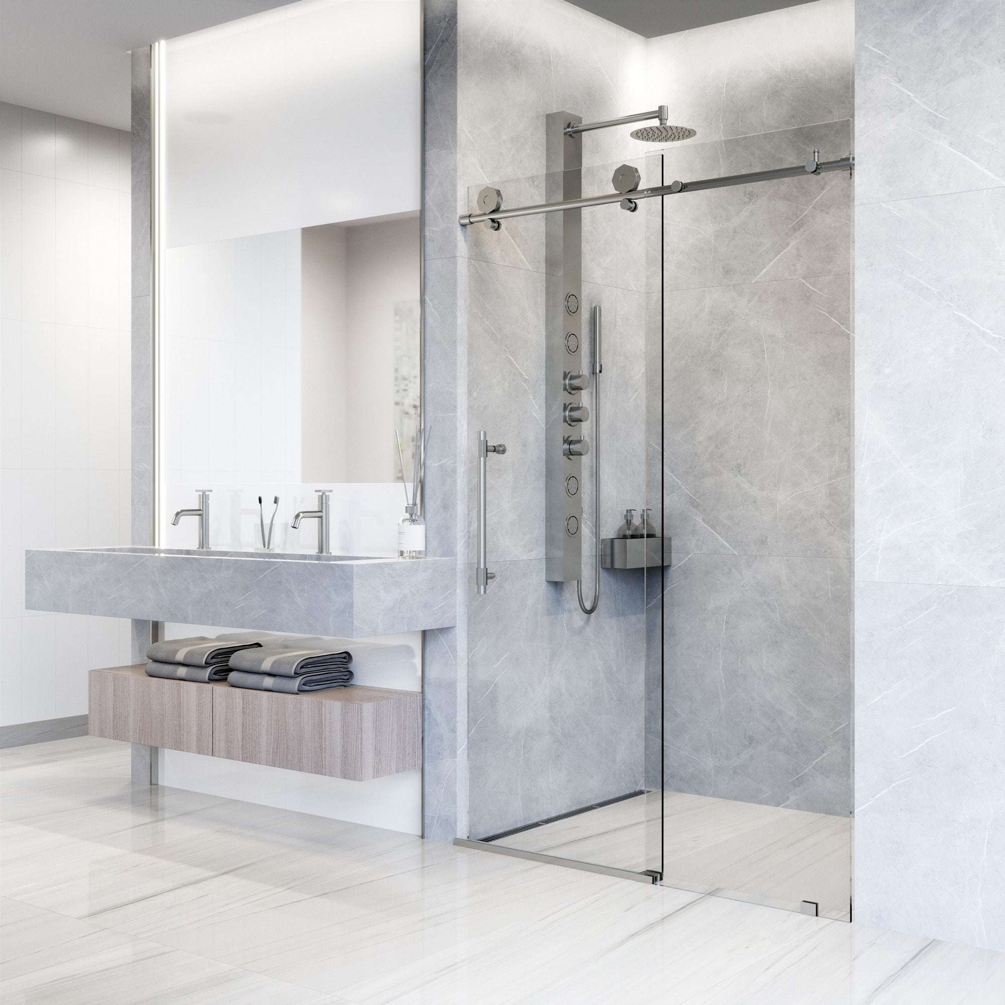 Hart Elan Frameless Sliding Shower Door - Image 25
