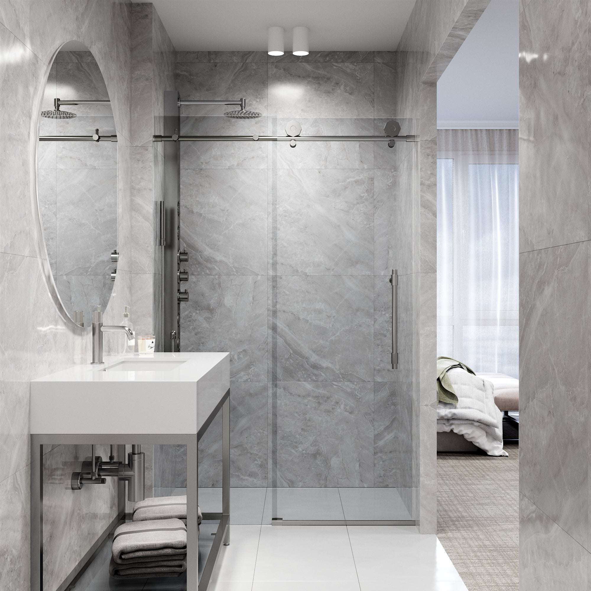 Hart Elan Frameless Sliding Shower Door - Image 27