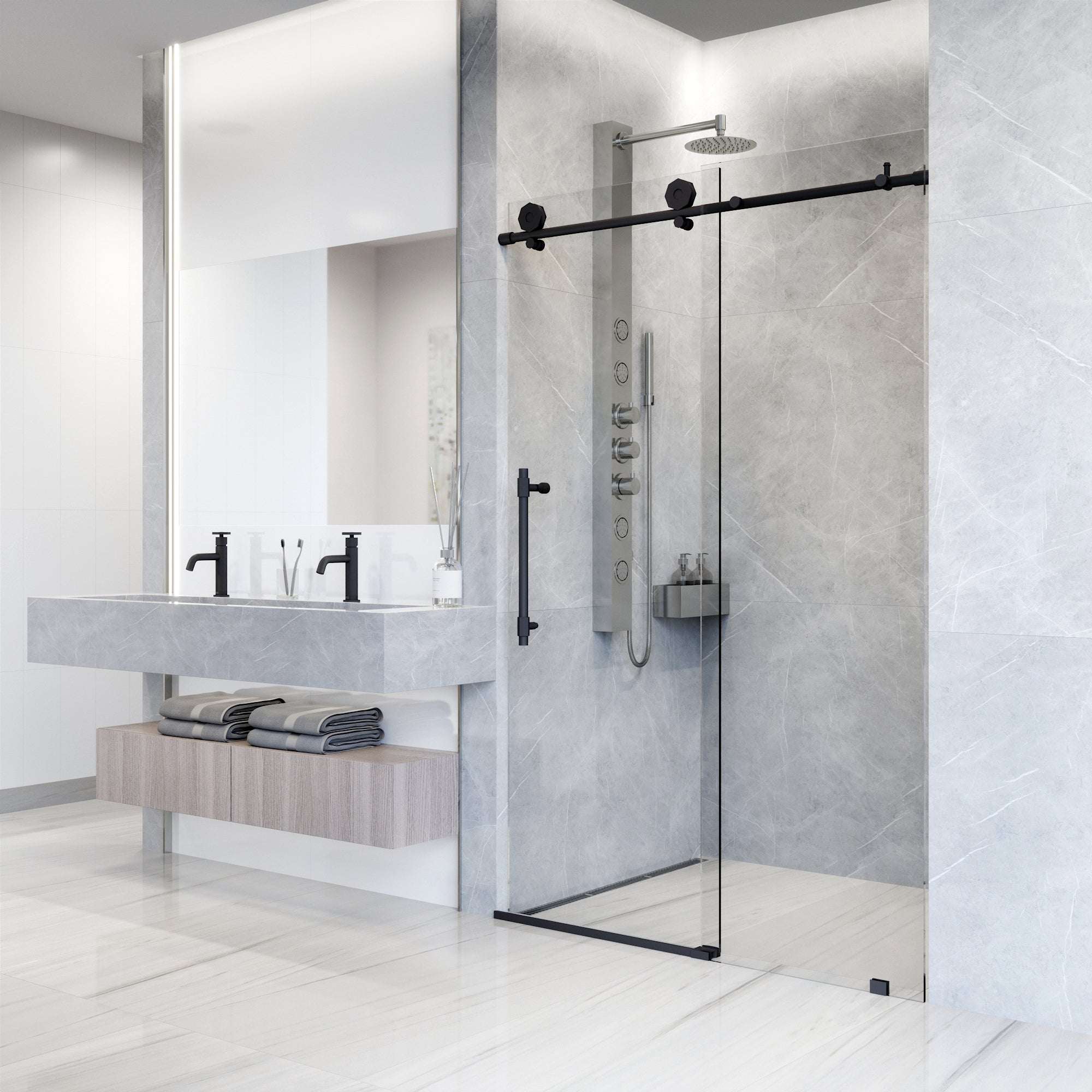 Hart Elan Frameless Sliding Shower Door - Image 3