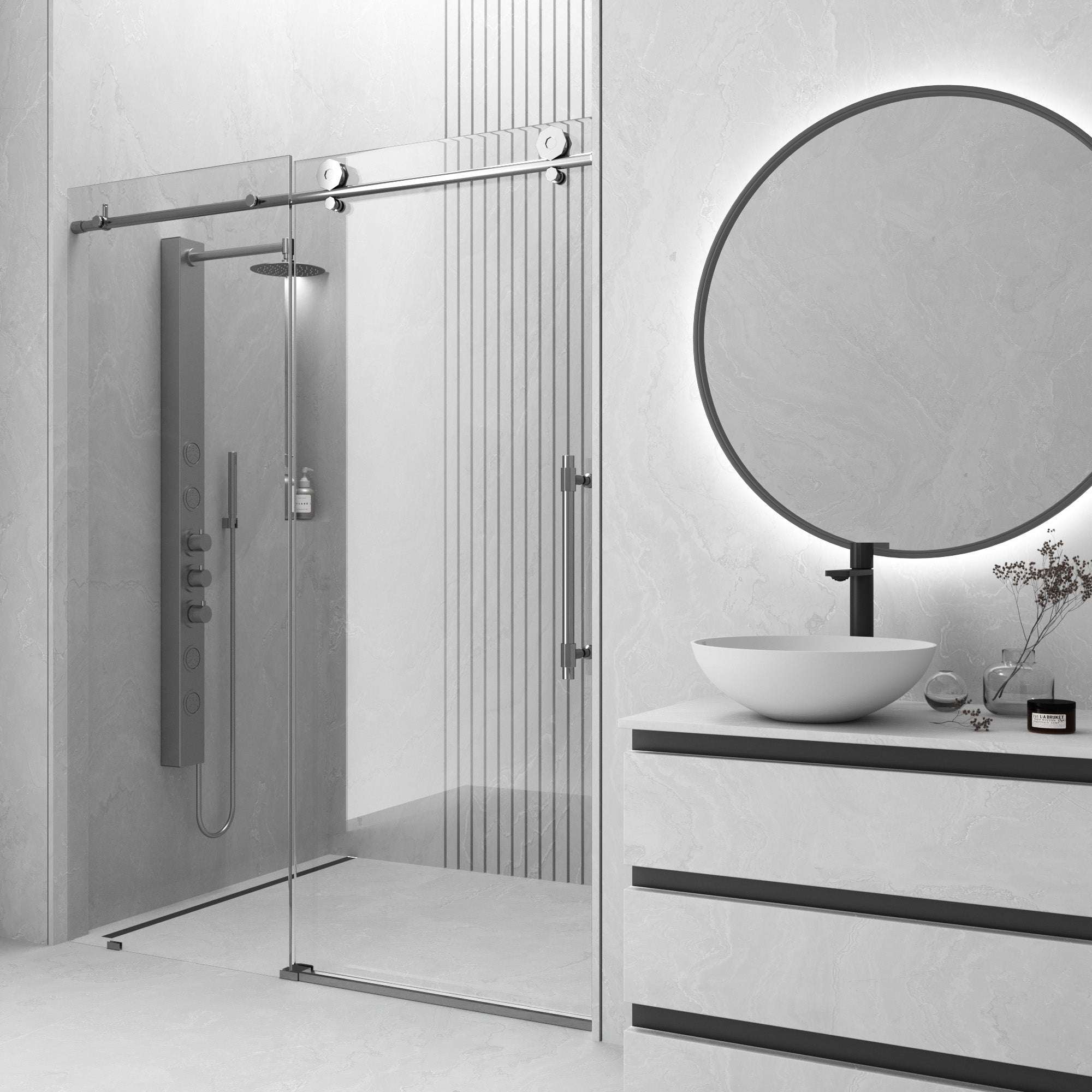 Hart Elan Frameless Sliding Shower Door - Image 47