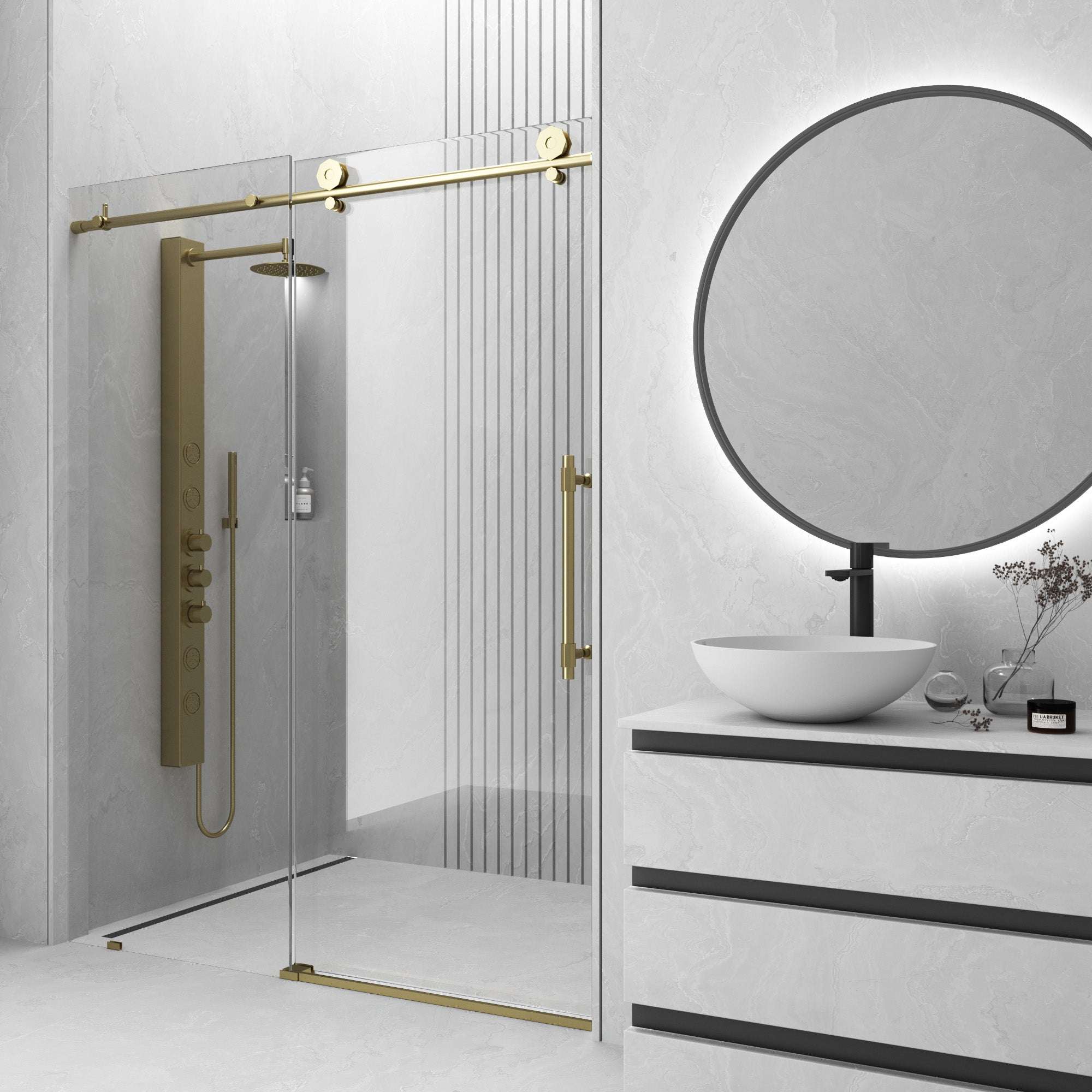 Hart Elan Frameless Sliding Shower Door - Image 51