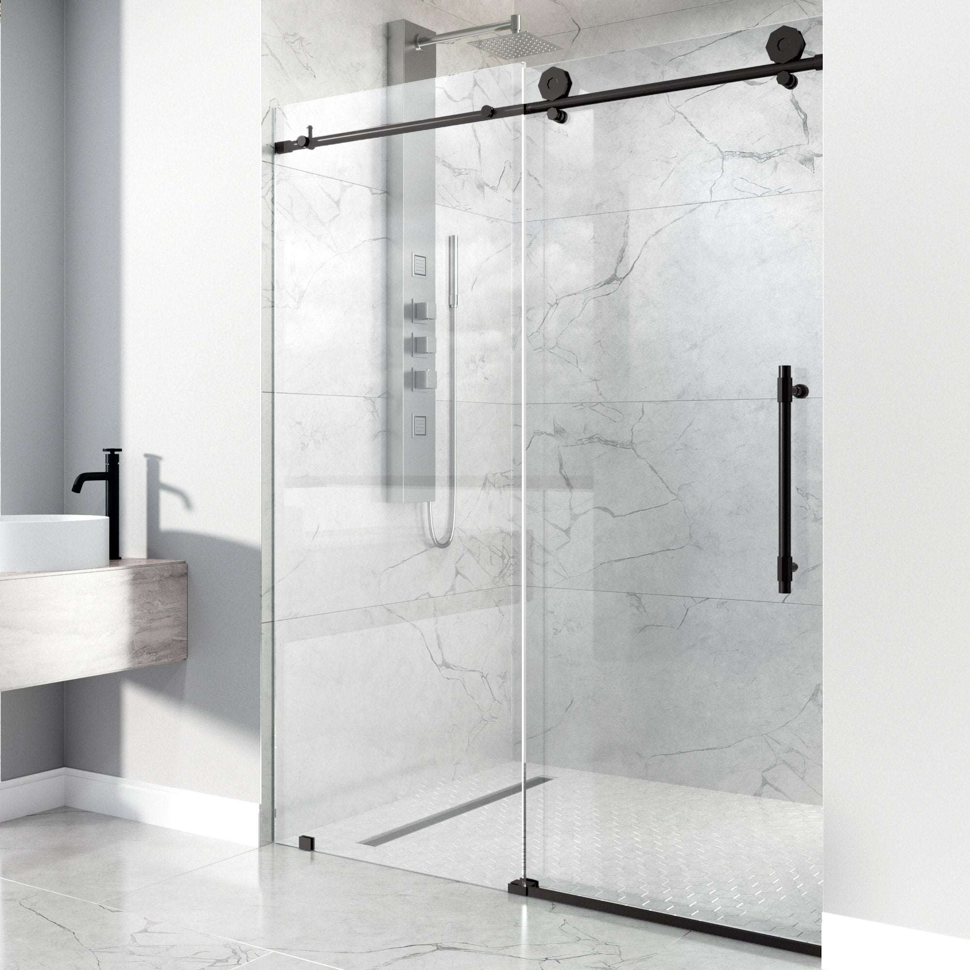 Hart Elan Frameless Sliding Shower Door - Image 56