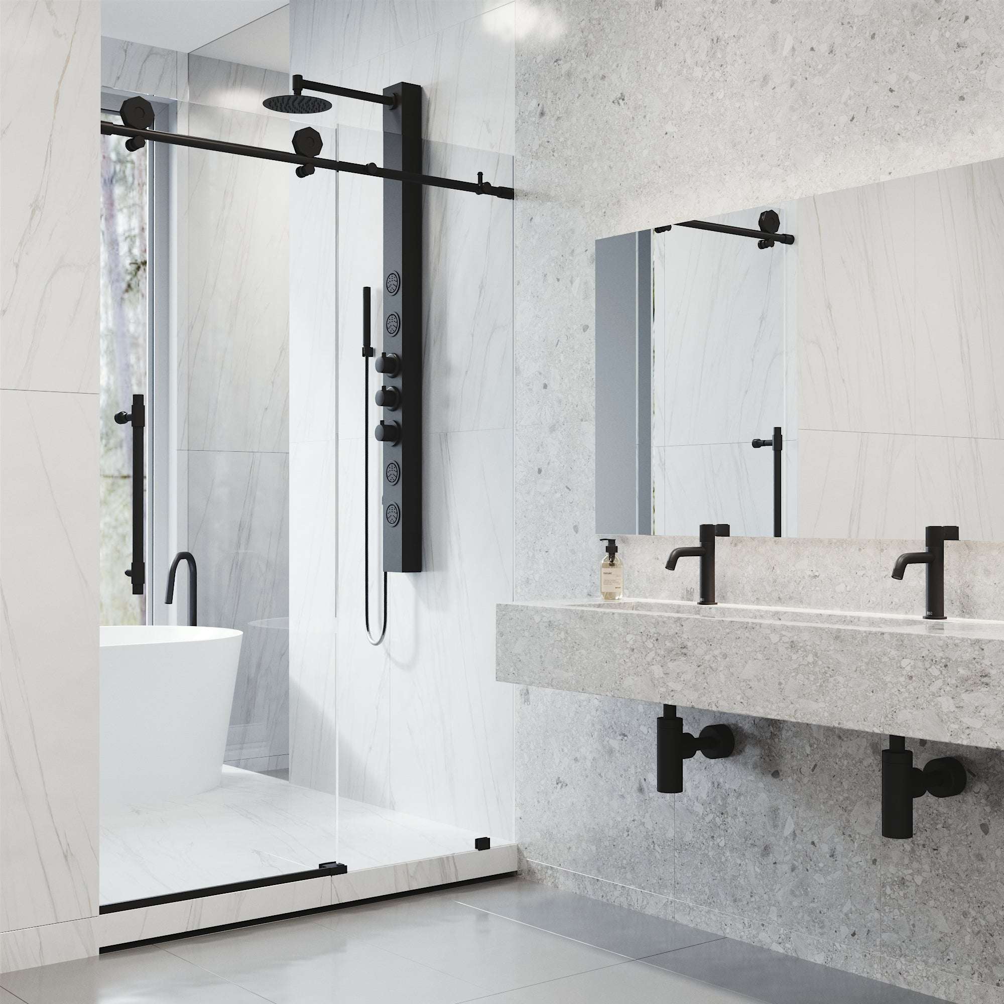 Hart Elan Frameless Sliding Shower Door - Image 64