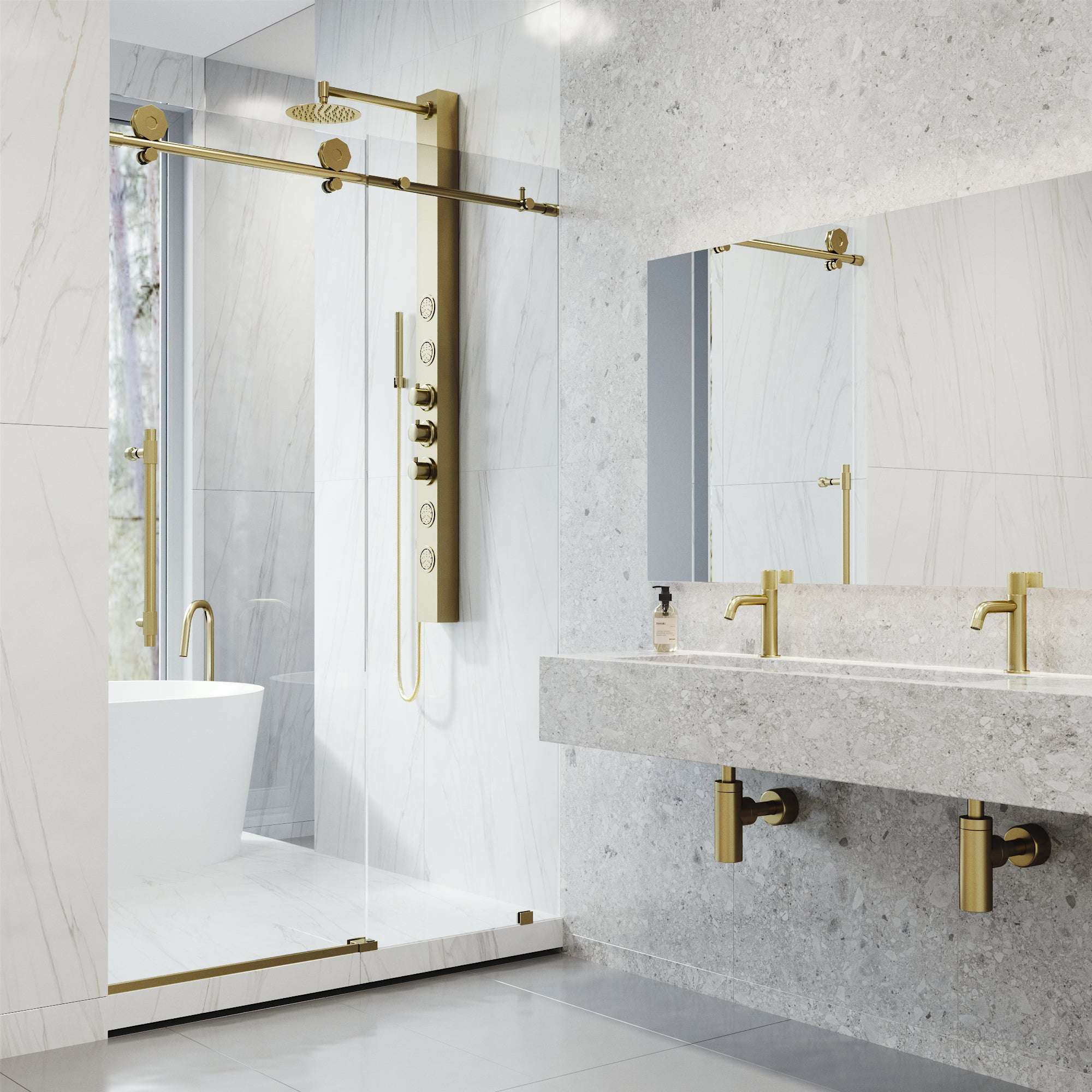 Hart Elan Frameless Sliding Shower Door - Image 77