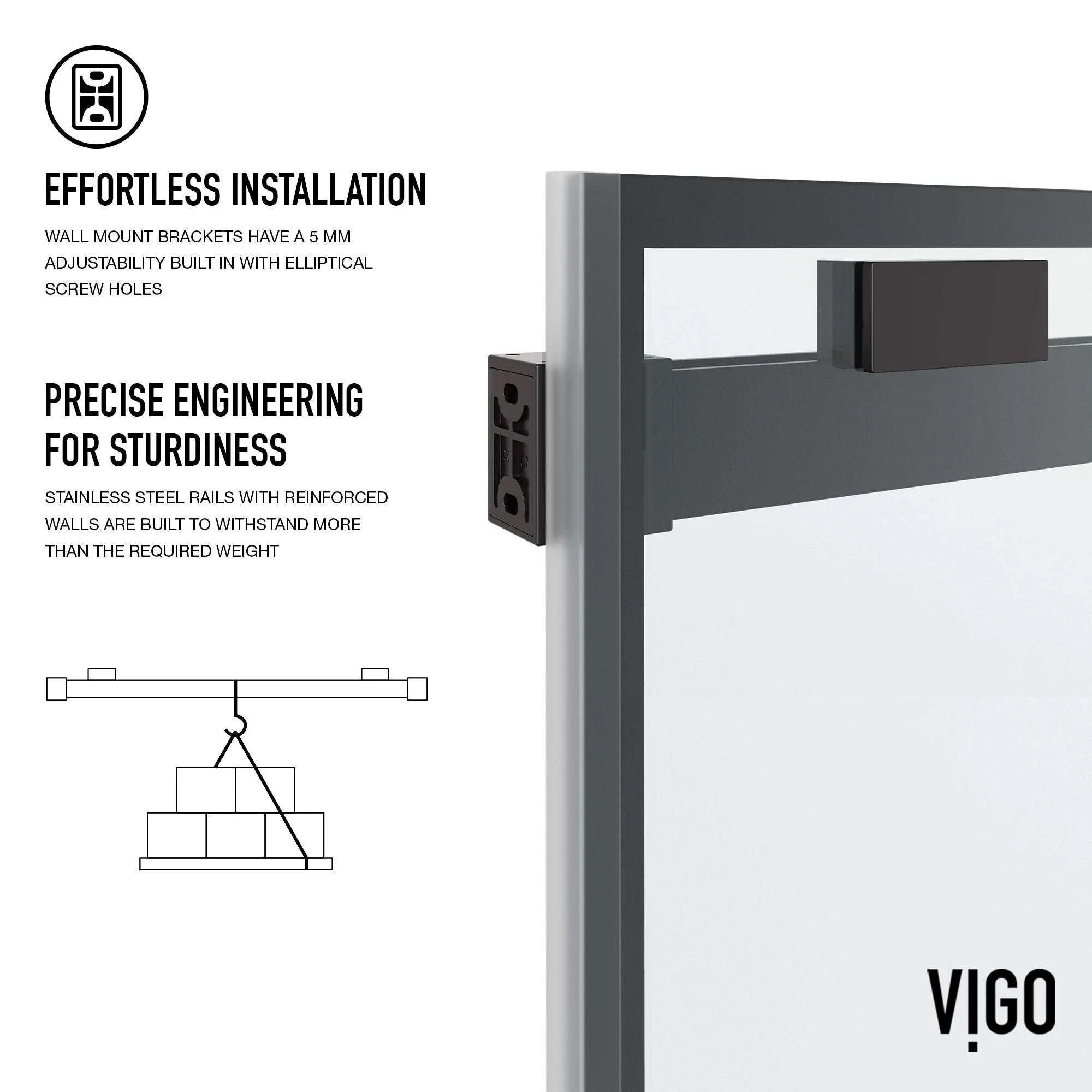 Houston VMotion™ Frameless Sliding Tub Door - Image 18