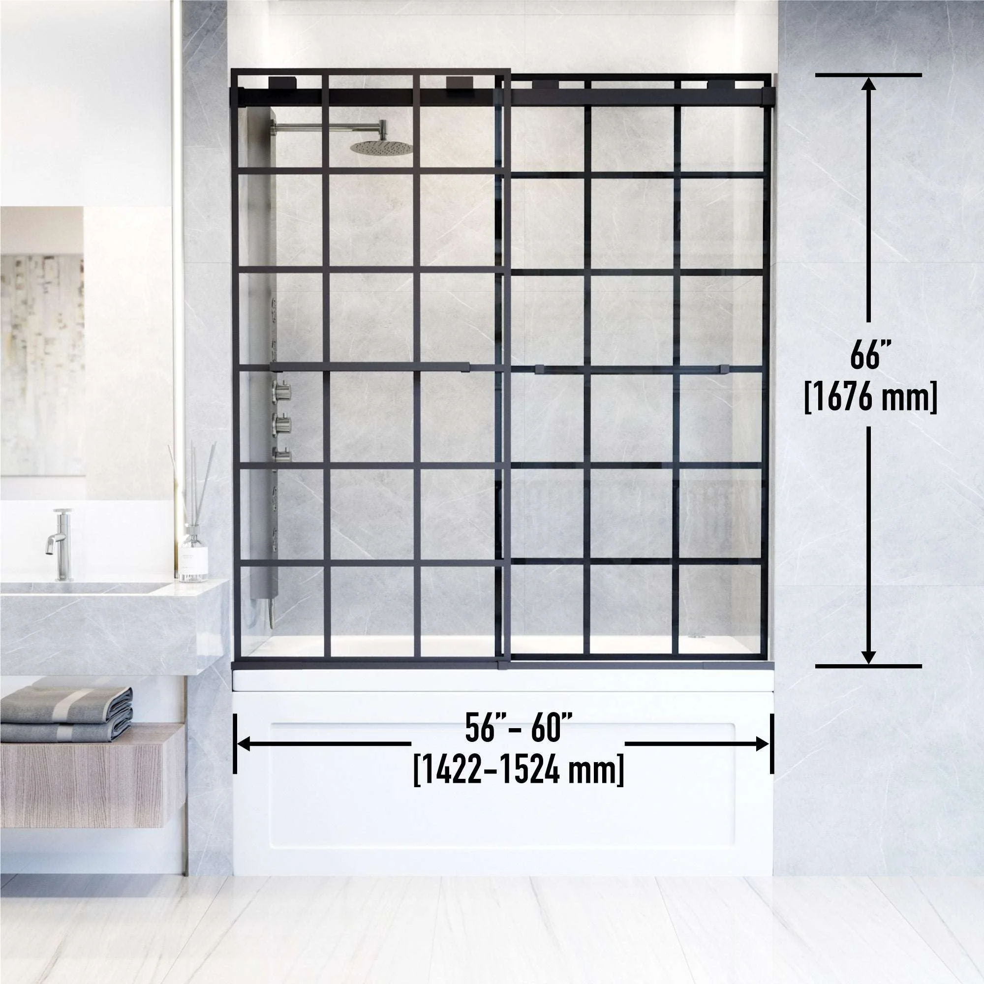Houston VMotion™ Frameless Sliding Tub Door - Image 25