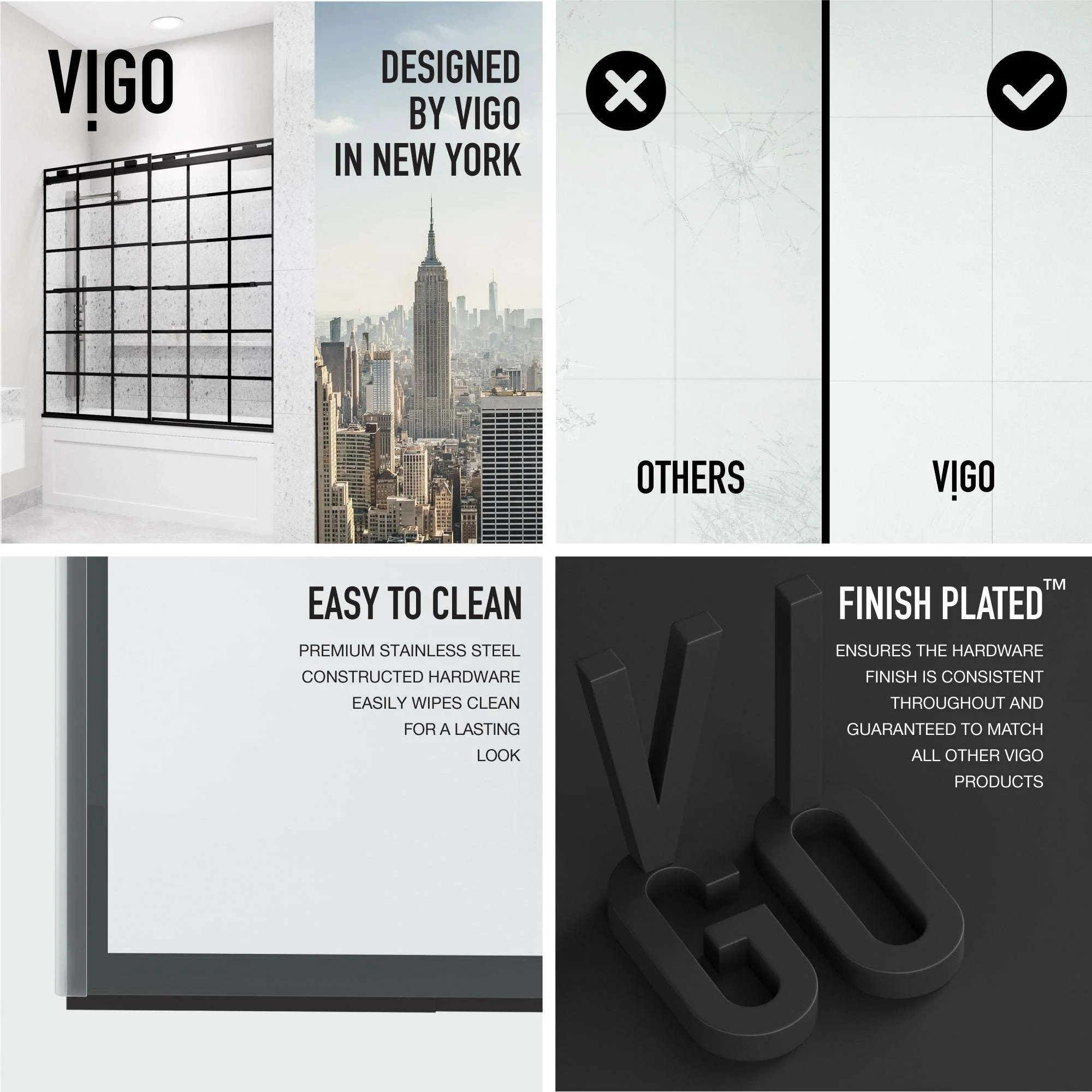 Houston VMotion™ Frameless Sliding Tub Door - Image 26