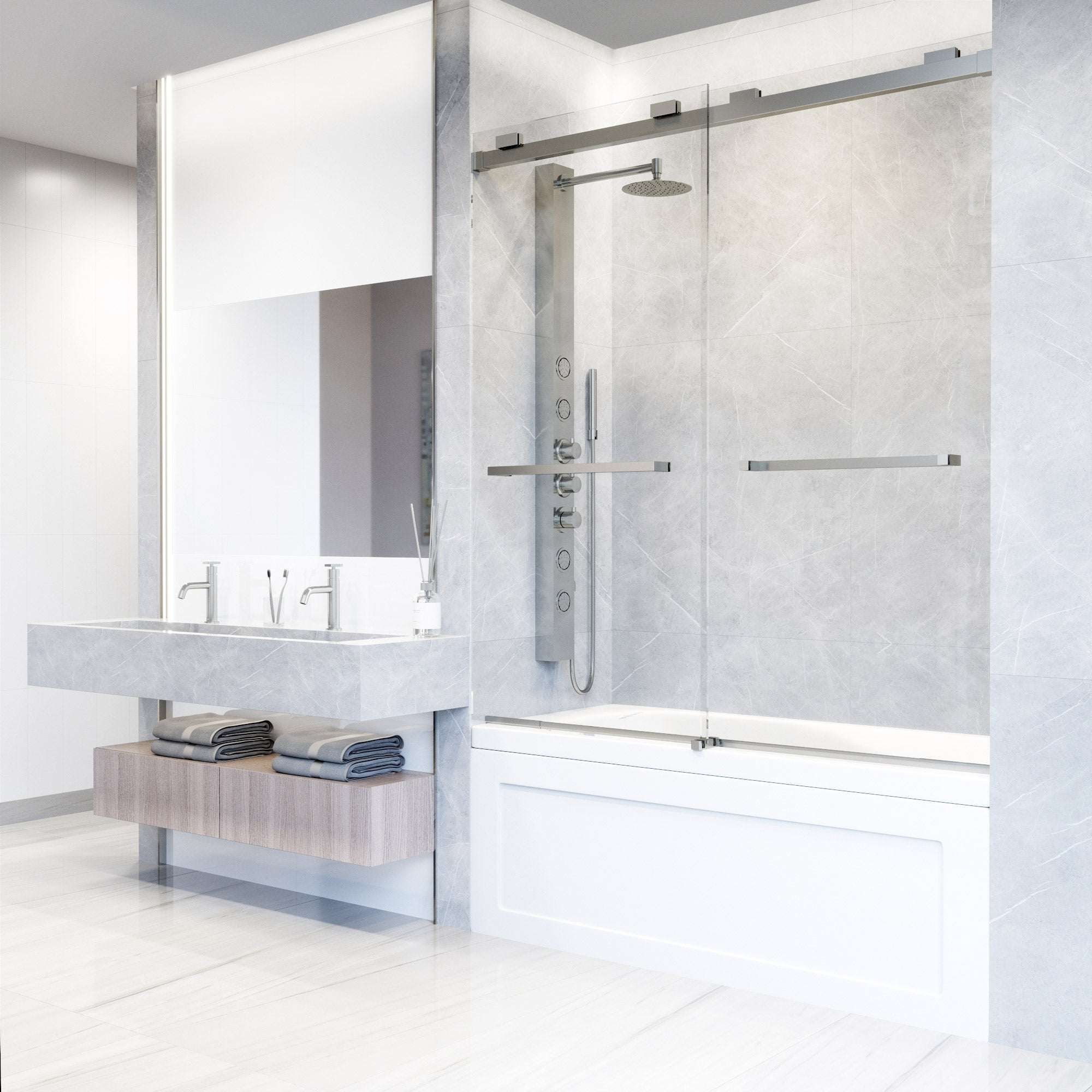 Houston VMotion™ Frameless Sliding Tub Door - Image 39