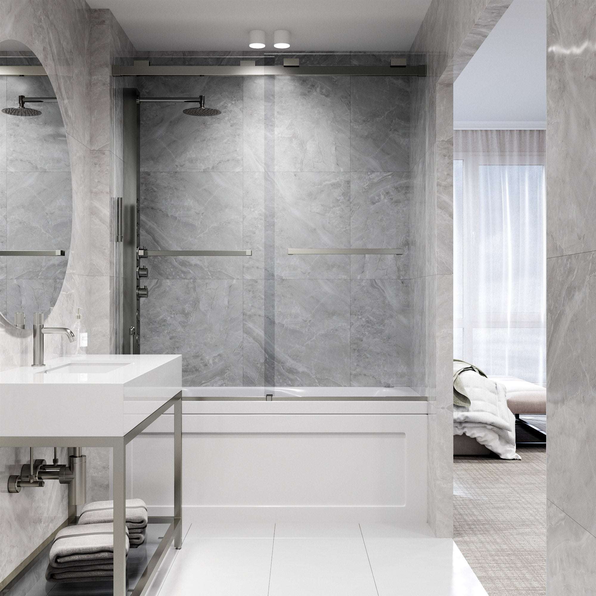 Houston VMotion™ Frameless Sliding Tub Door - Image 43