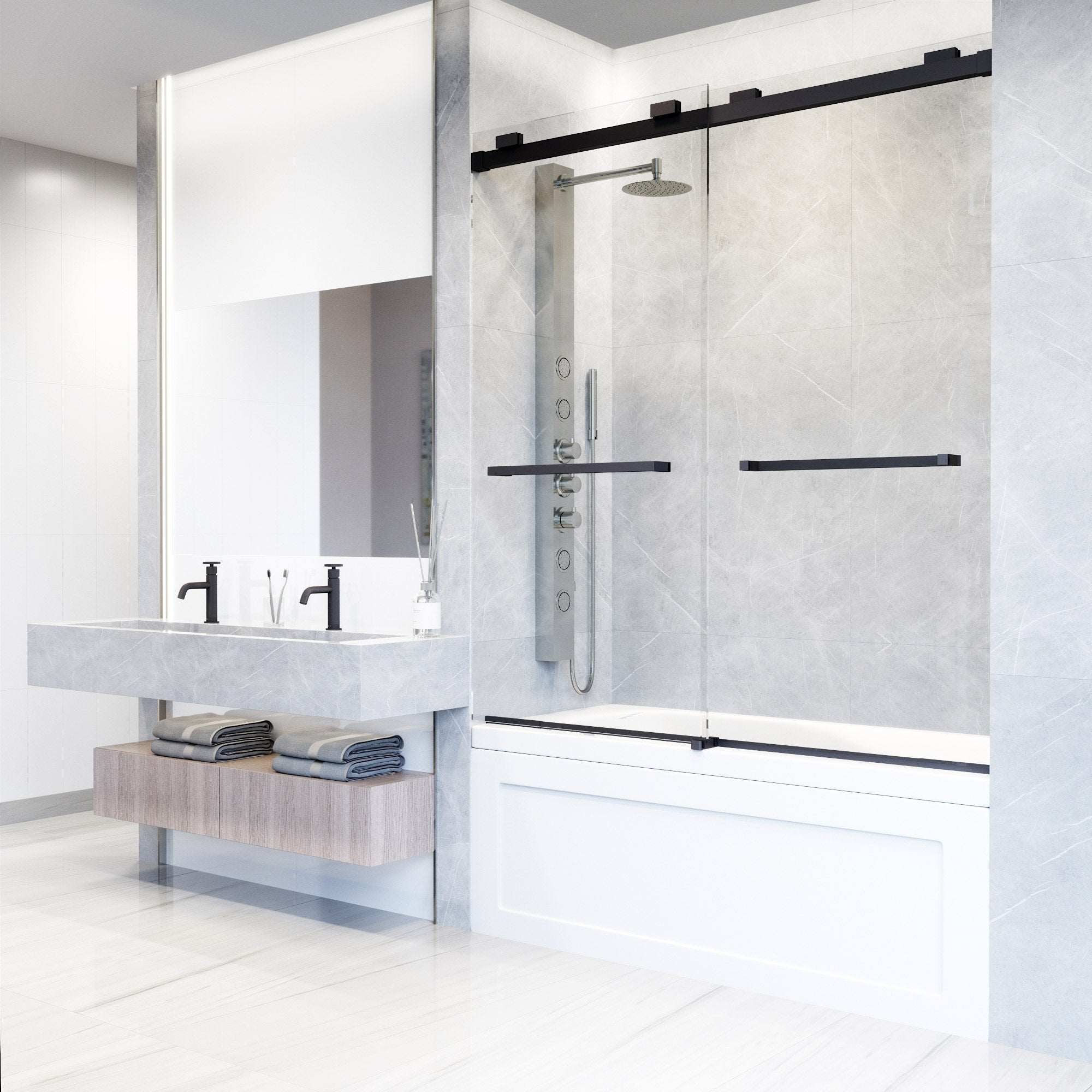 Houston VMotion™ Frameless Sliding Tub Door - Image 55