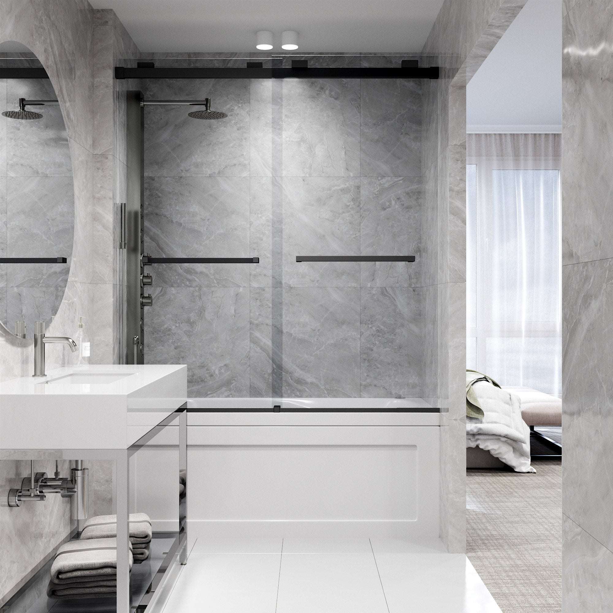Houston VMotion™ Frameless Sliding Tub Door - Image 57