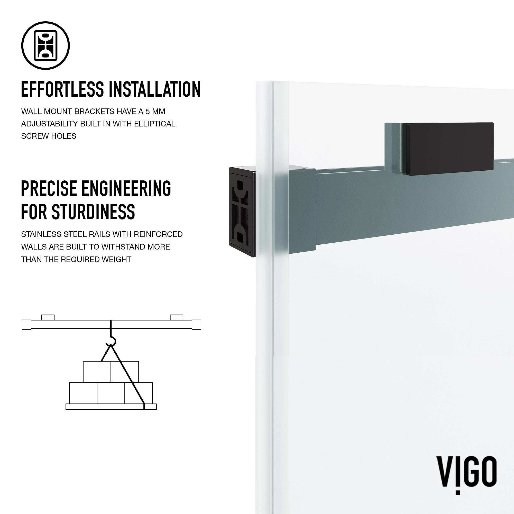 Houston VMotion™ Frameless Sliding Tub Door - Image 60
