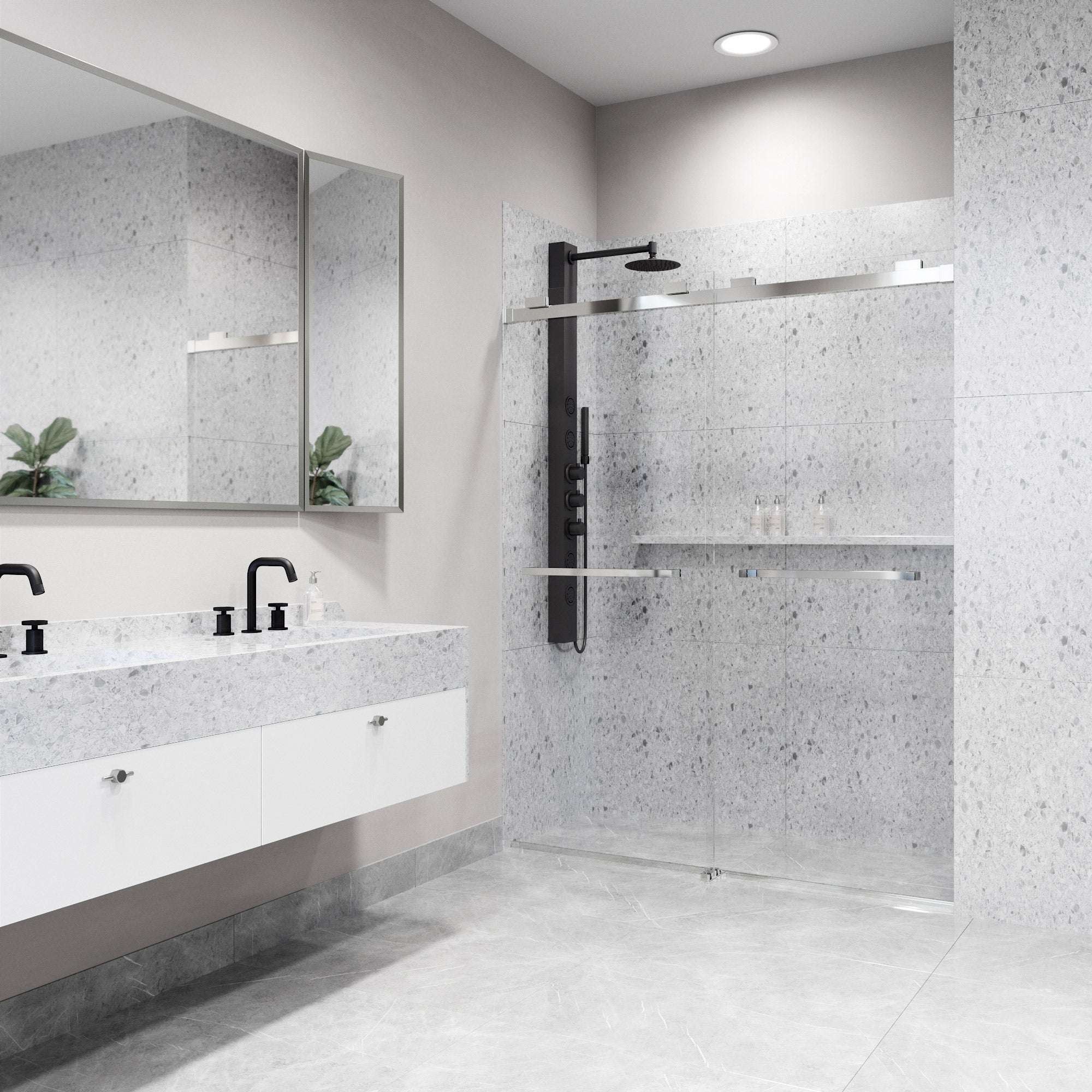 Houston Frameless Sliding Shower Door - Image 13