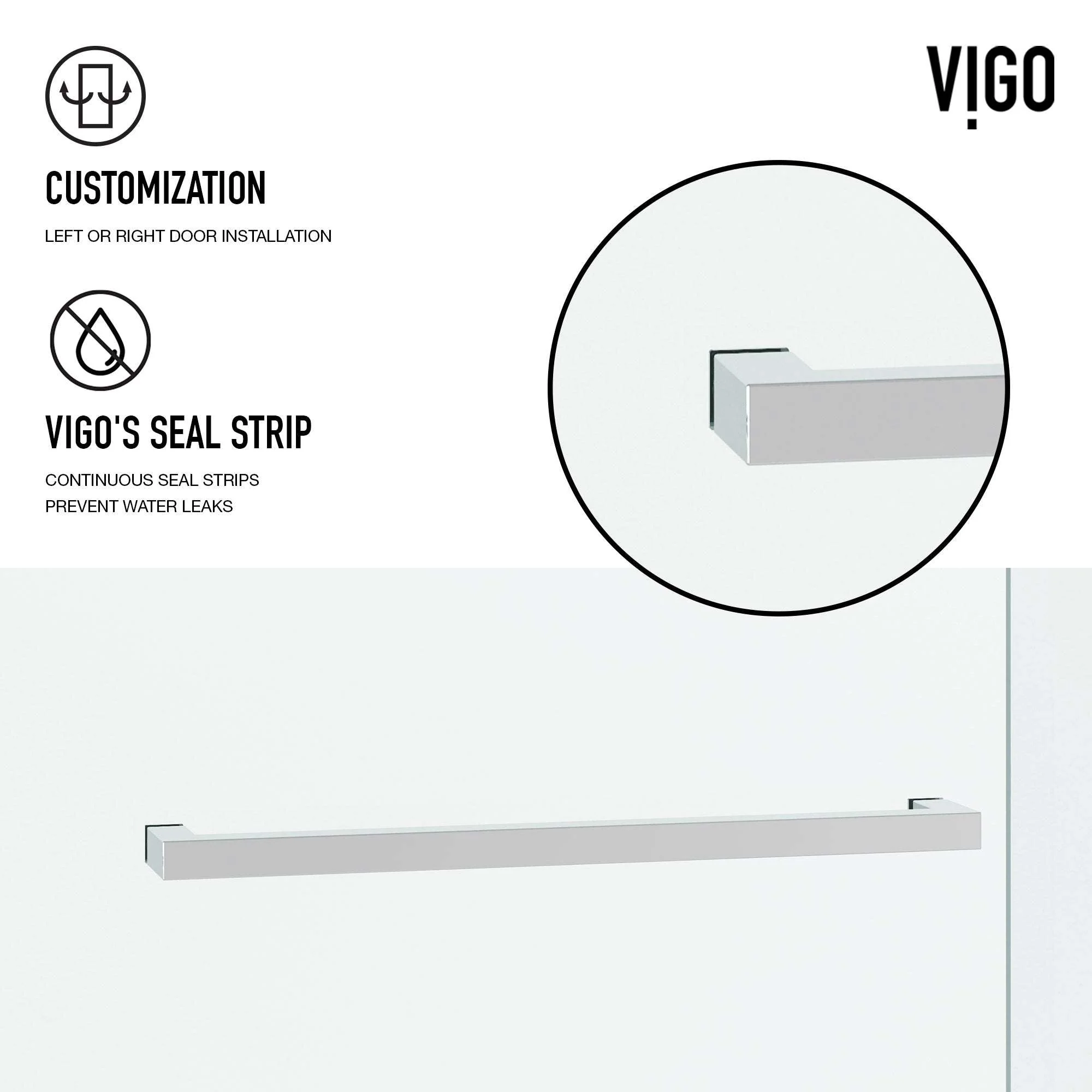 Houston Frameless Sliding Shower Door - Image 15