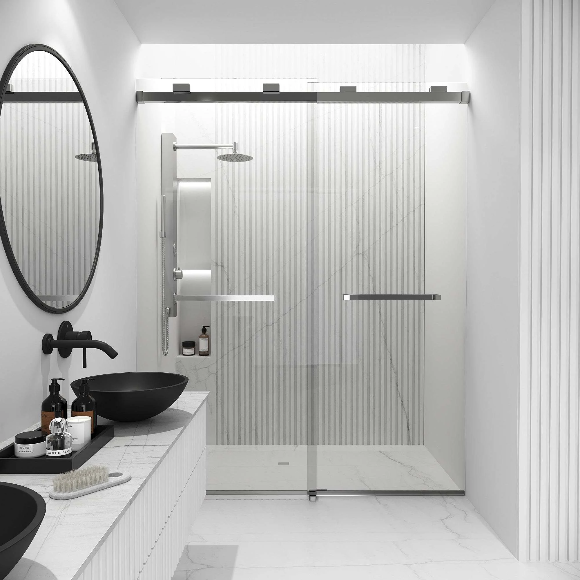 Houston Frameless Sliding Shower Door - Image 16
