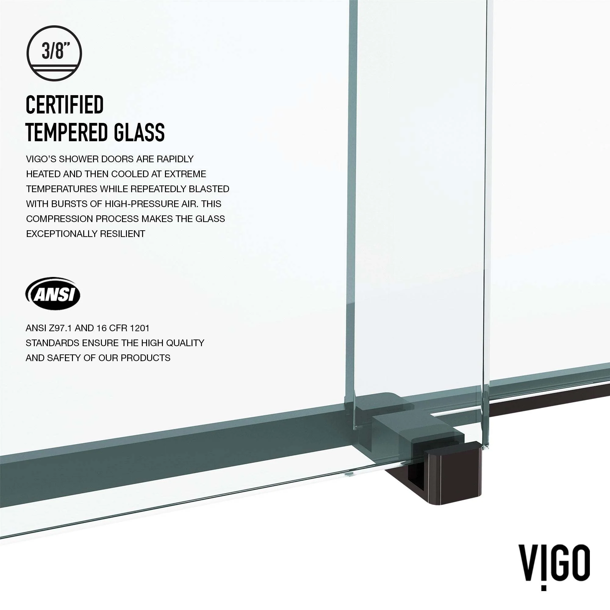 Houston Frameless Sliding Shower Door - Image 18