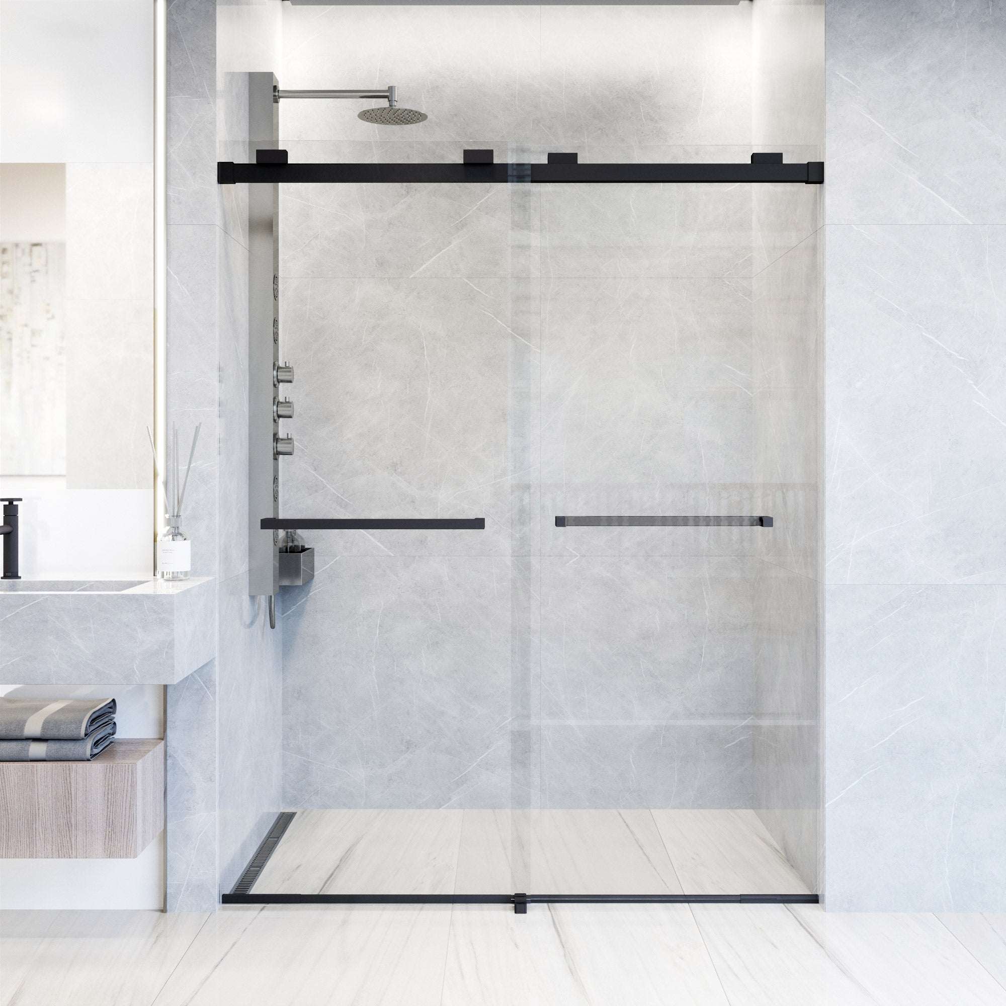 Houston Frameless Sliding Shower Door - Image 24