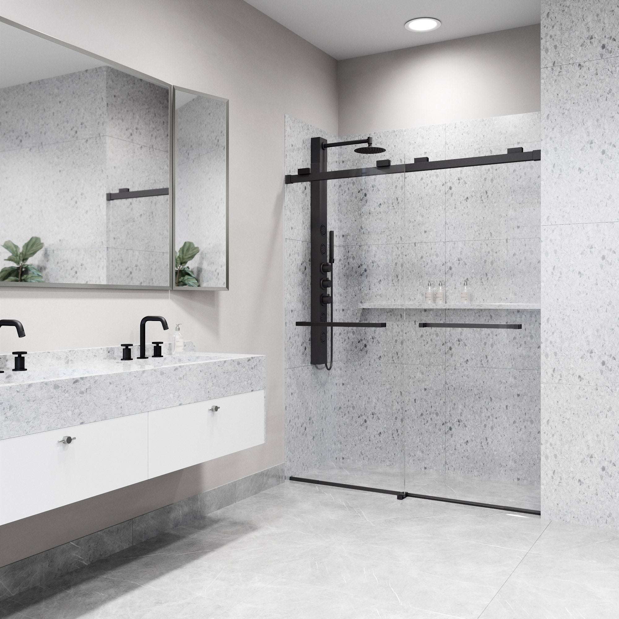 Houston Frameless Sliding Shower Door - Image 28