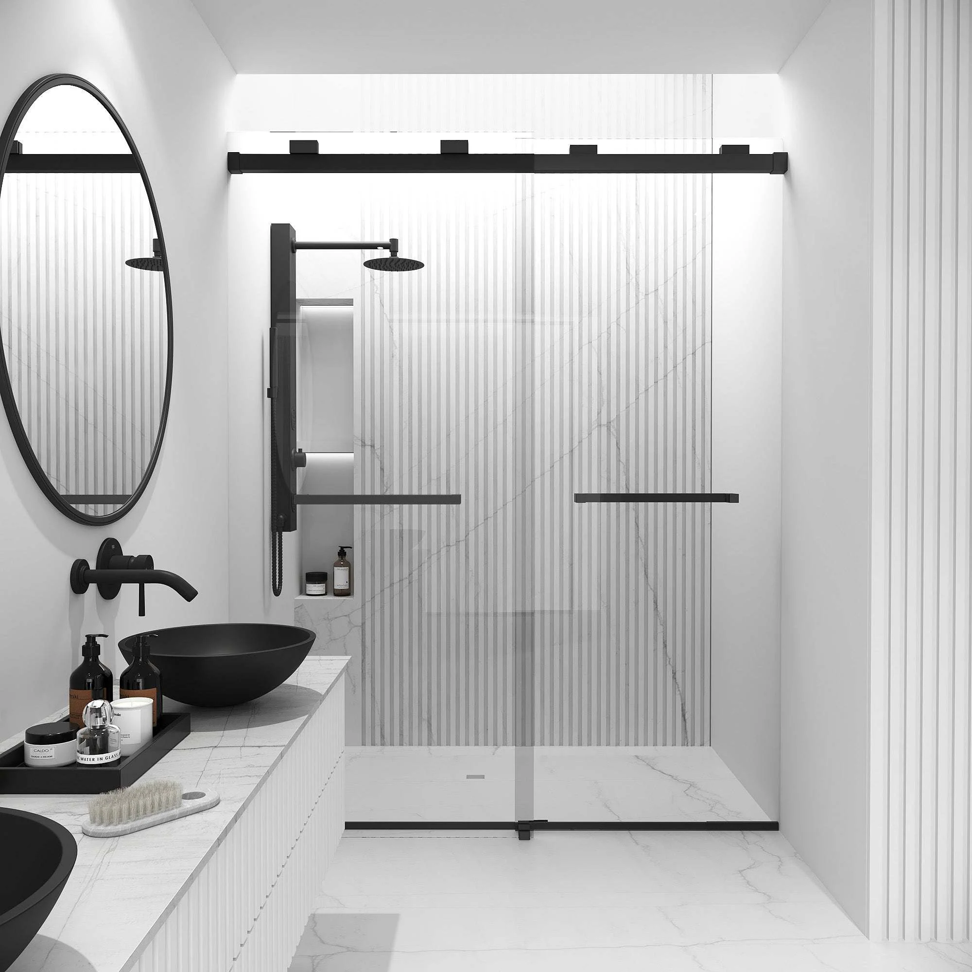 Houston Frameless Sliding Shower Door - Image 31